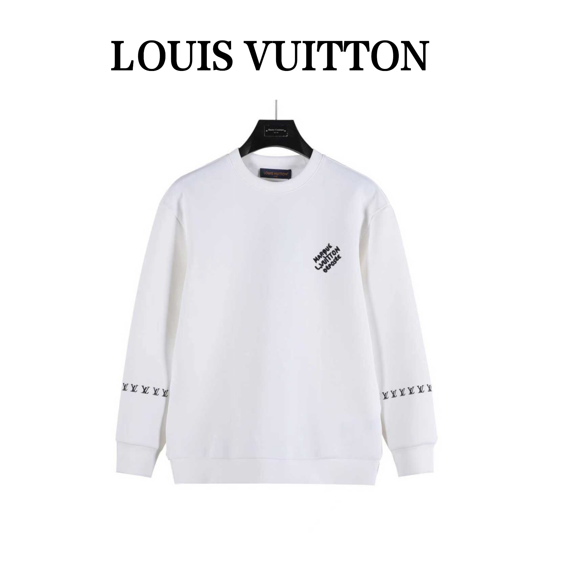 Louis Vuitton 路易威登 LV 25ss 胸前刺绣字母太空棉卫衣