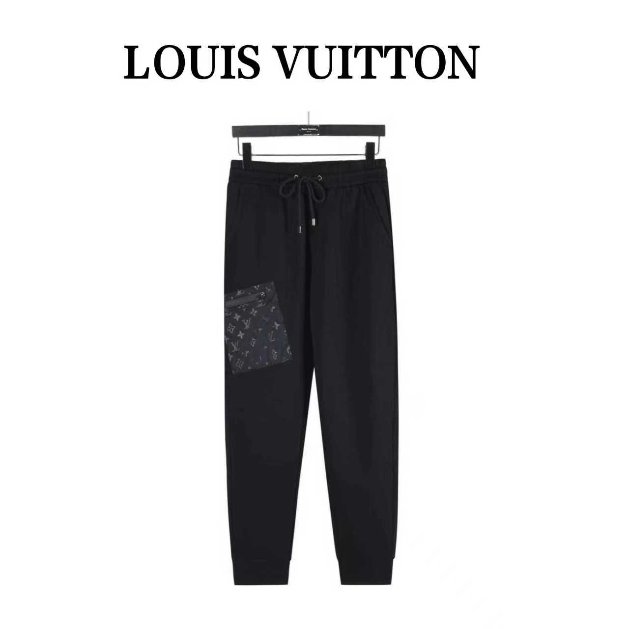 LouisVuitton/路易威登 2025ss 新款拉链口袋印花束脚长裤