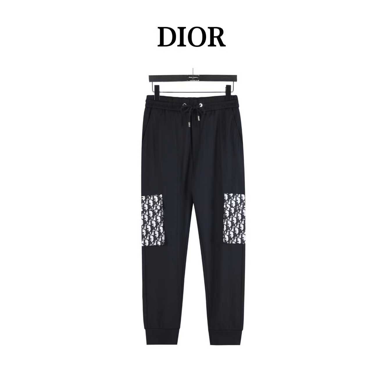 Dior/迪奥 方标字母刺绣老花双侧口袋束脚长裤 Dior/迪奥 方标字母刺绣老花双侧口袋束脚长裤