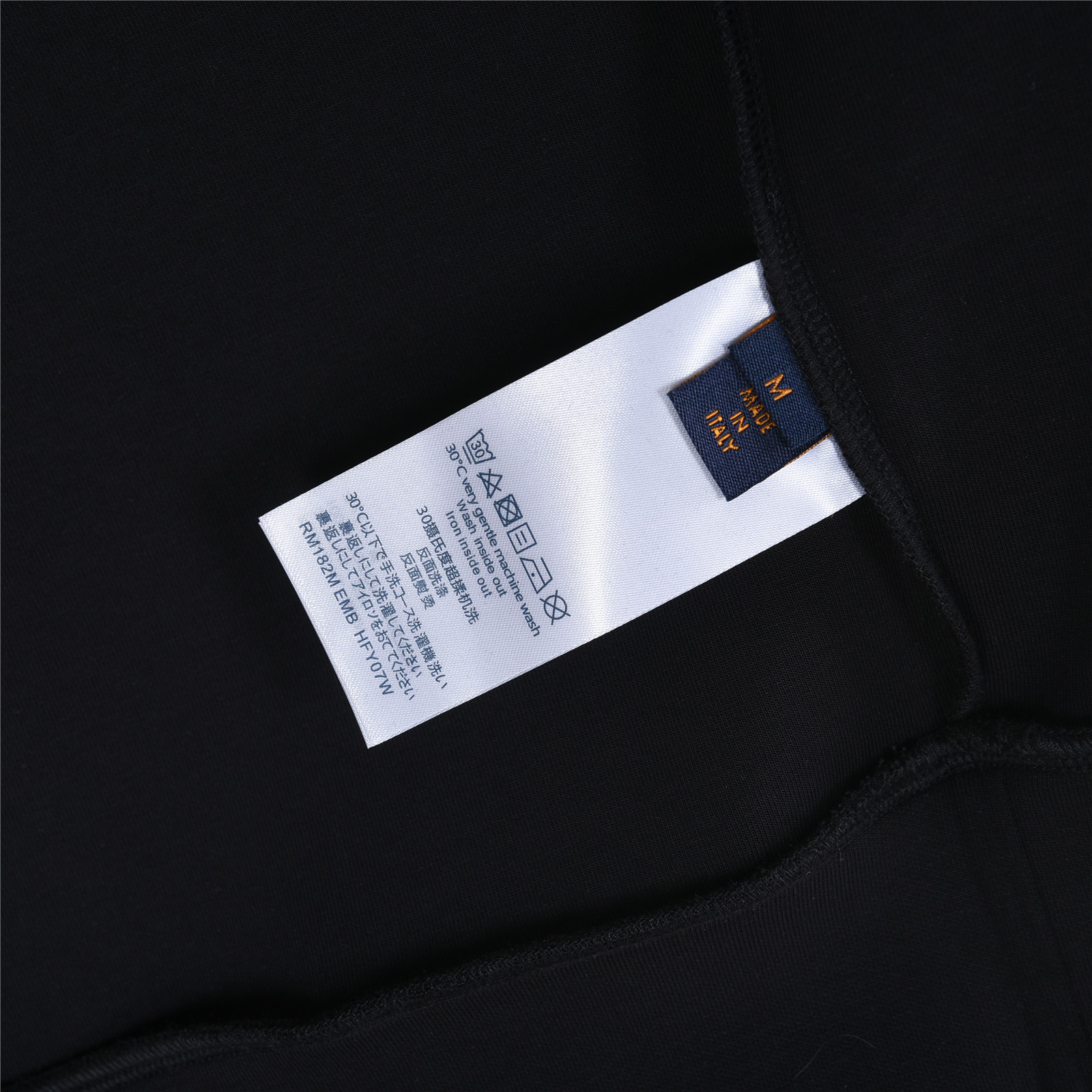 Louis Vuitton/路易威登 25ss胸前渐变印花连帽卫衣白色 黑色
