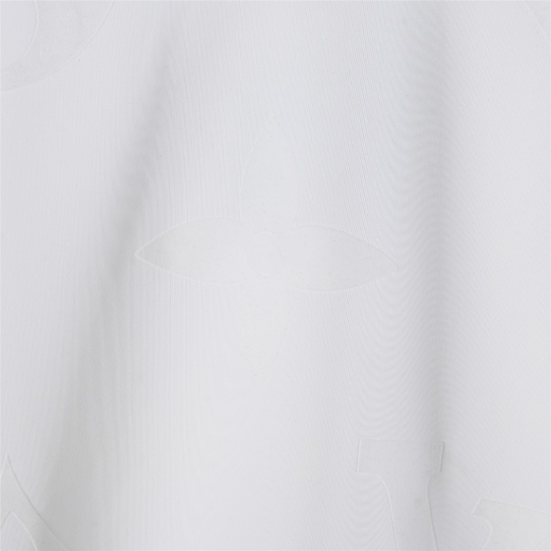 LouisVuitton/路易威登25ssLV大LOGO植绒满印长袖 黑色 白色