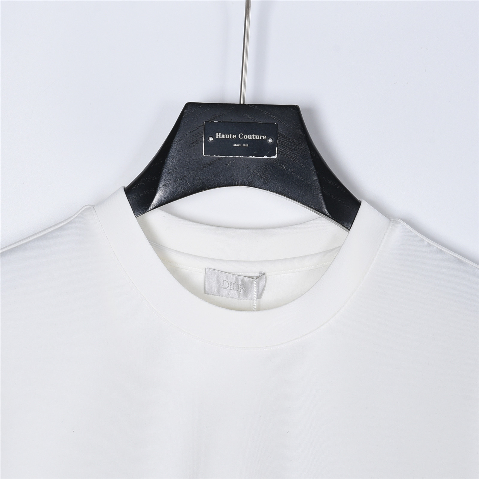 DIOR/迪奥25SS经典CD字母刺绣短袖 DIOR/迪奥2025秋冬太空棉字母刺绣logo时尚百搭打底圆领短袖衫