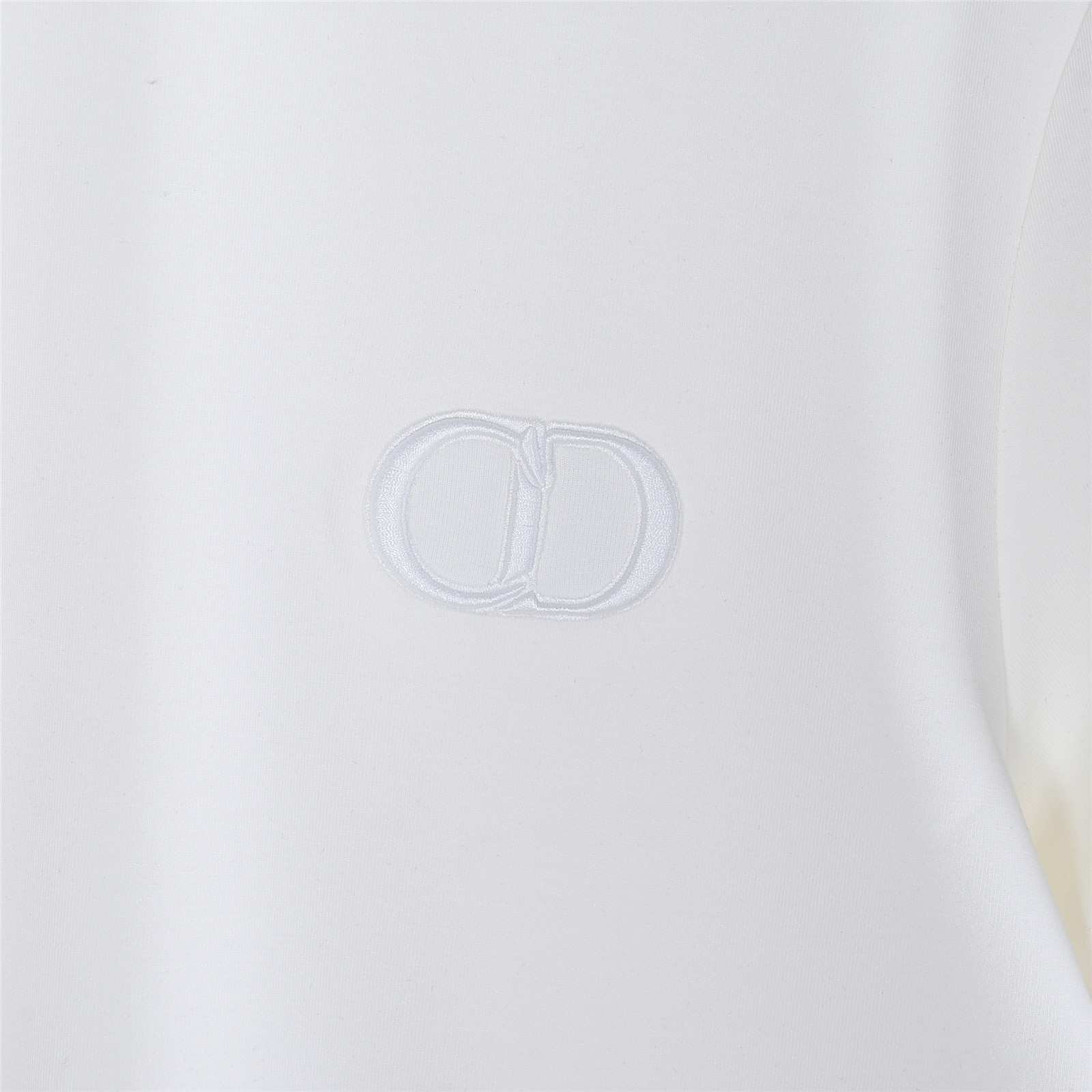 DIOR/迪奥25SS经典CD字母刺绣短袖 DIOR/迪奥2025秋冬太空棉字母刺绣logo时尚百搭打底圆领短袖衫