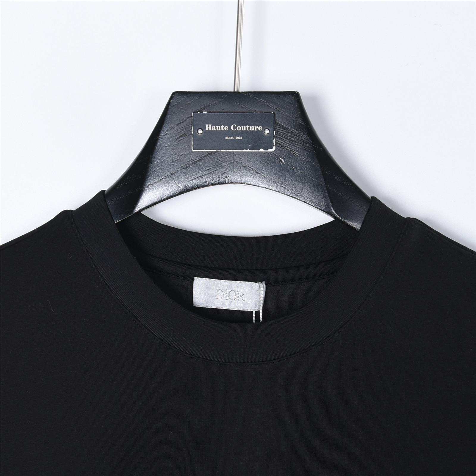 DIOR/迪奥25SS经典CD字母刺绣短袖 DIOR/迪奥2025秋冬太空棉字母刺绣logo时尚百搭打底圆领短袖衫
