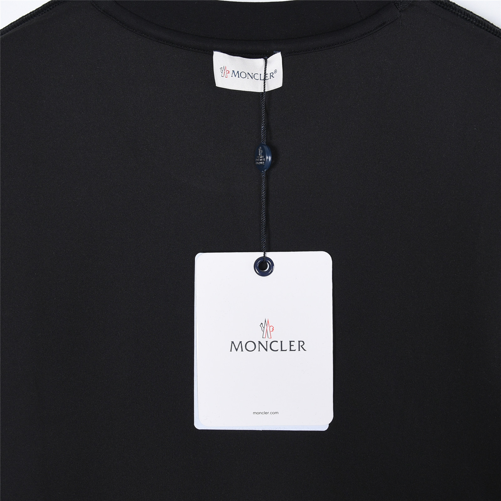 Moncler/蒙口25ss经典刺绣logo短袖 Moncler/蒙口2025秋冬太空棉字母刺绣logo时尚百搭打底圆领短袖衫