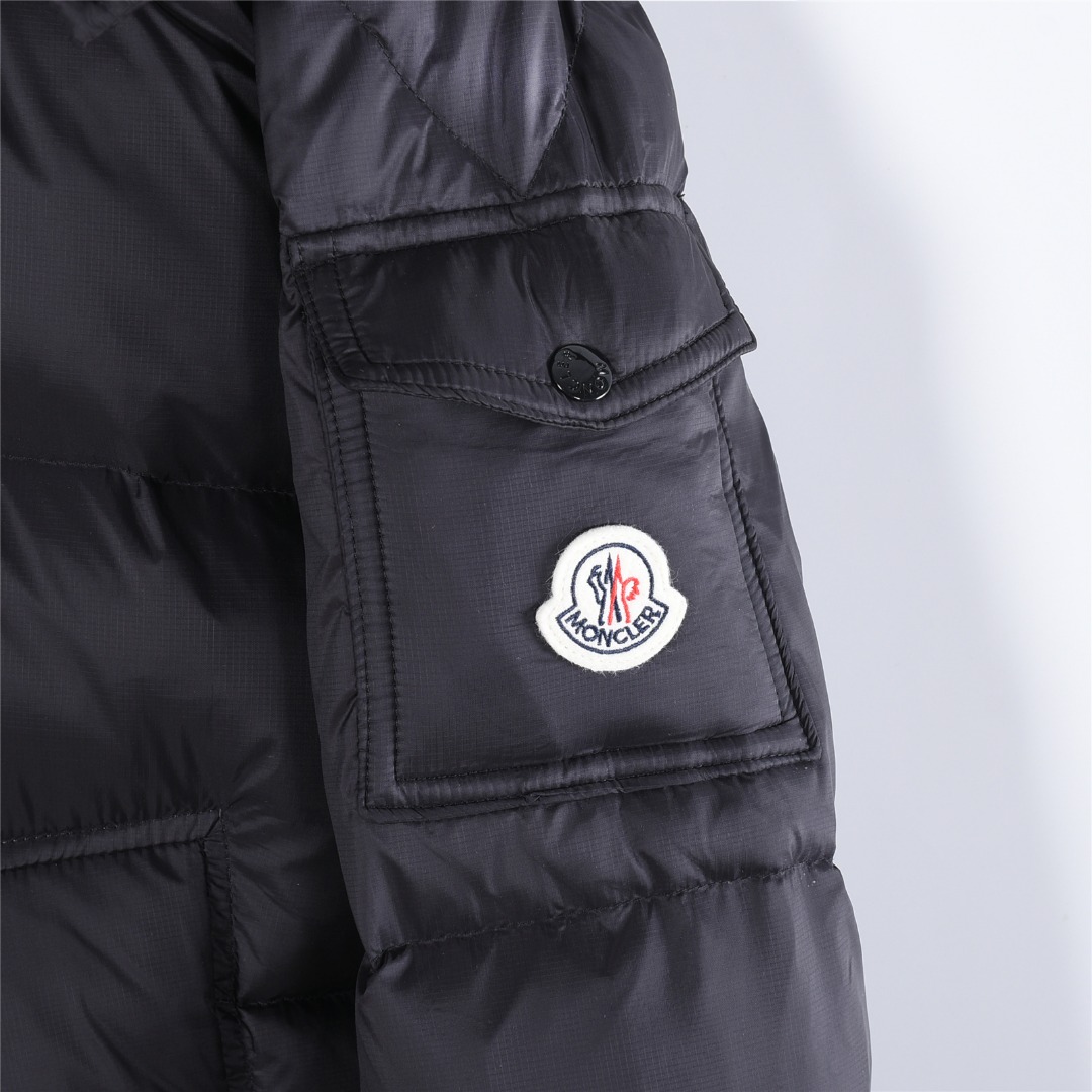 MONCLER/蒙口 新款玛雅连帽羽绒服 黑色 灰色