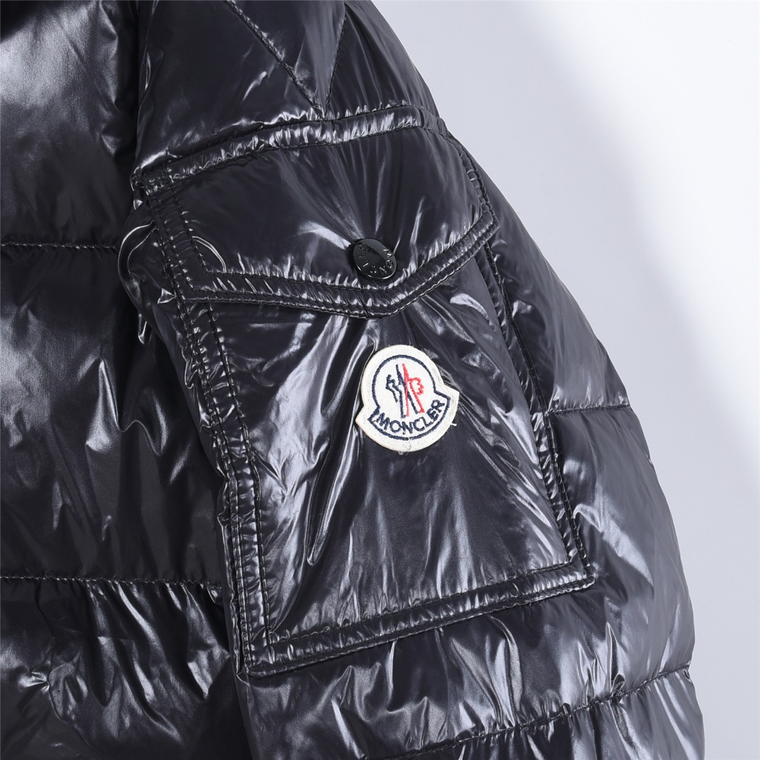 Moncler/蒙口玛雅陈奕迅同款羽绒服 连帽羽绒服 黑色