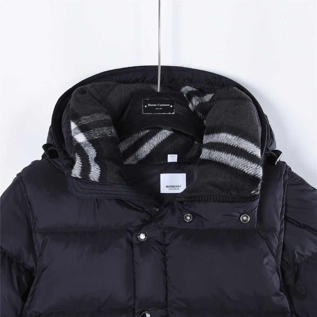 Burberry/巴宝莉手臂拆卸连帽羽绒服