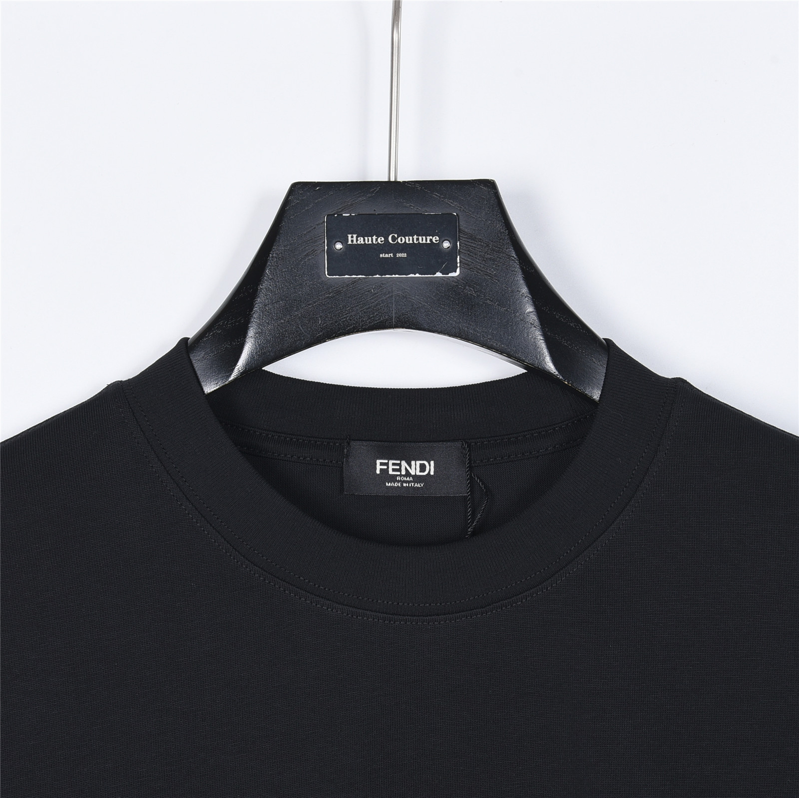 Fendi 芬迪 FF笔触涂鸦印花短袖黑+白