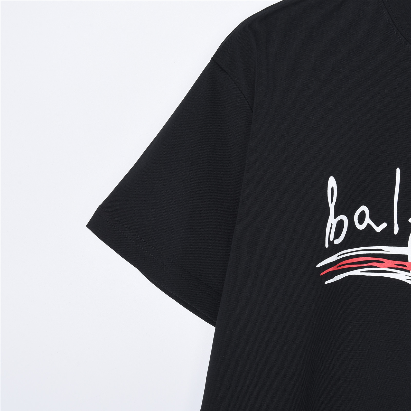 BALENCIAGA巴黎世家BLCG撞色线条爱心短袖T恤-Chinese UA Cheap High Quatity Brand Clothes Bags handbags Sneakers wholesale wholesaler seller from China Factory suppliers Fashion Clothing Shoes best Quality Beautiful Price BALENCIAGA巴黎世家BLCG撞色线条爱心短袖T恤
