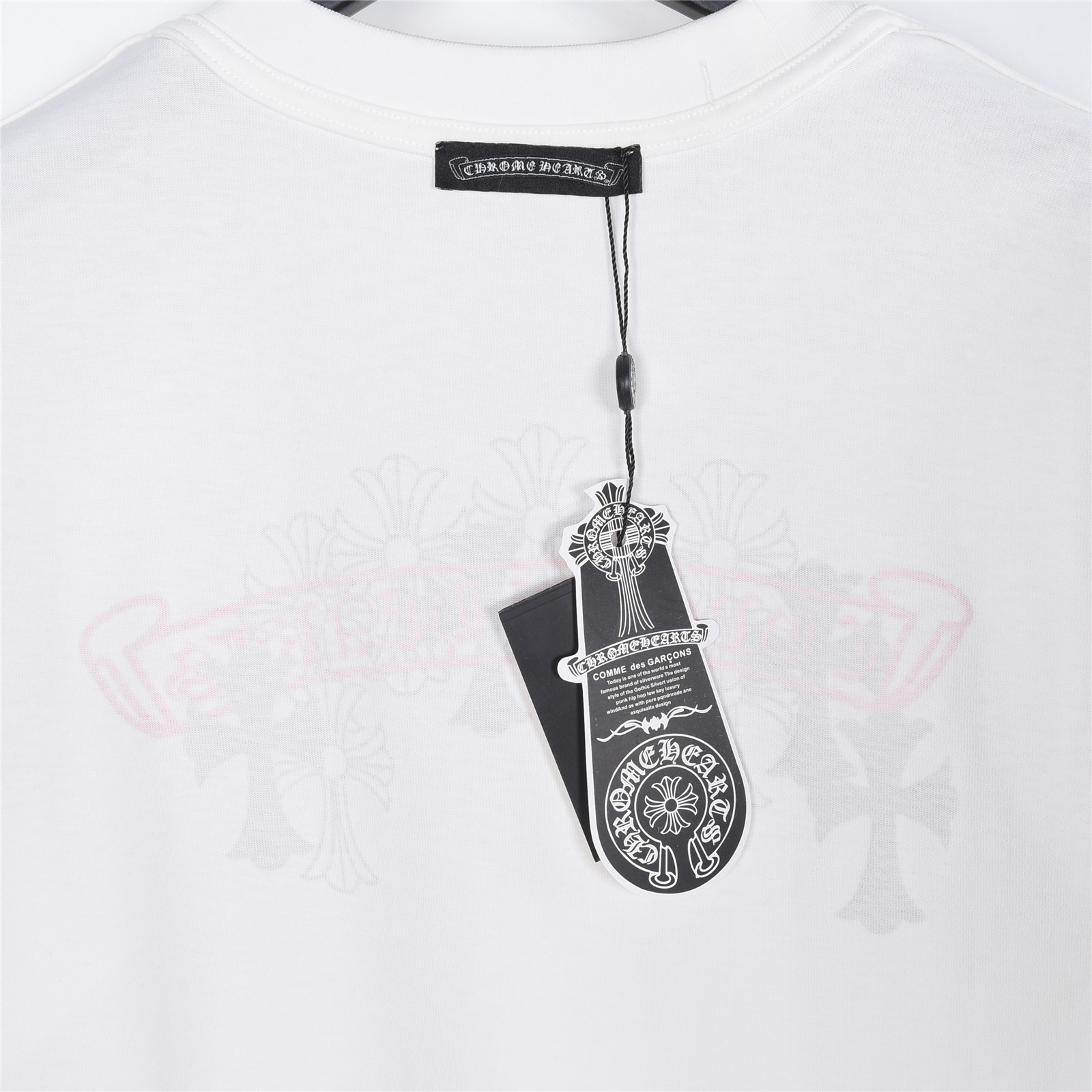 CHROMEHEARTS克罗心CH卷轴黑白十字架短袖T恤 黑色 白色-Top High Quatity Cheap Sneakers Fashion Clothing Clothes Bags handbags Shoes of all Brand wholesale With The best Quality And Beautiful Price from China Factory Chinese suppliers wholesaler seller CHROMEHEARTS克罗心CH卷轴黑白十字架短袖T恤 黑色 白色