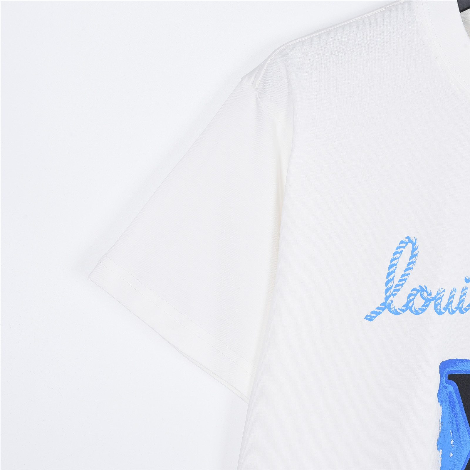 LouisVuitton/路易威登蓝调涂鸦LV印花短袖T恤 黑色 白色-Top High Quatity Cheap Sneakers Fashion Clothing Clothes Bags handbags Shoes of all Brand wholesale With The best Quality And Beautiful Price from China Factory Chinese suppliers wholesaler seller LouisVuitton/路易威登蓝调涂鸦LV印花短袖T恤 黑色 白色