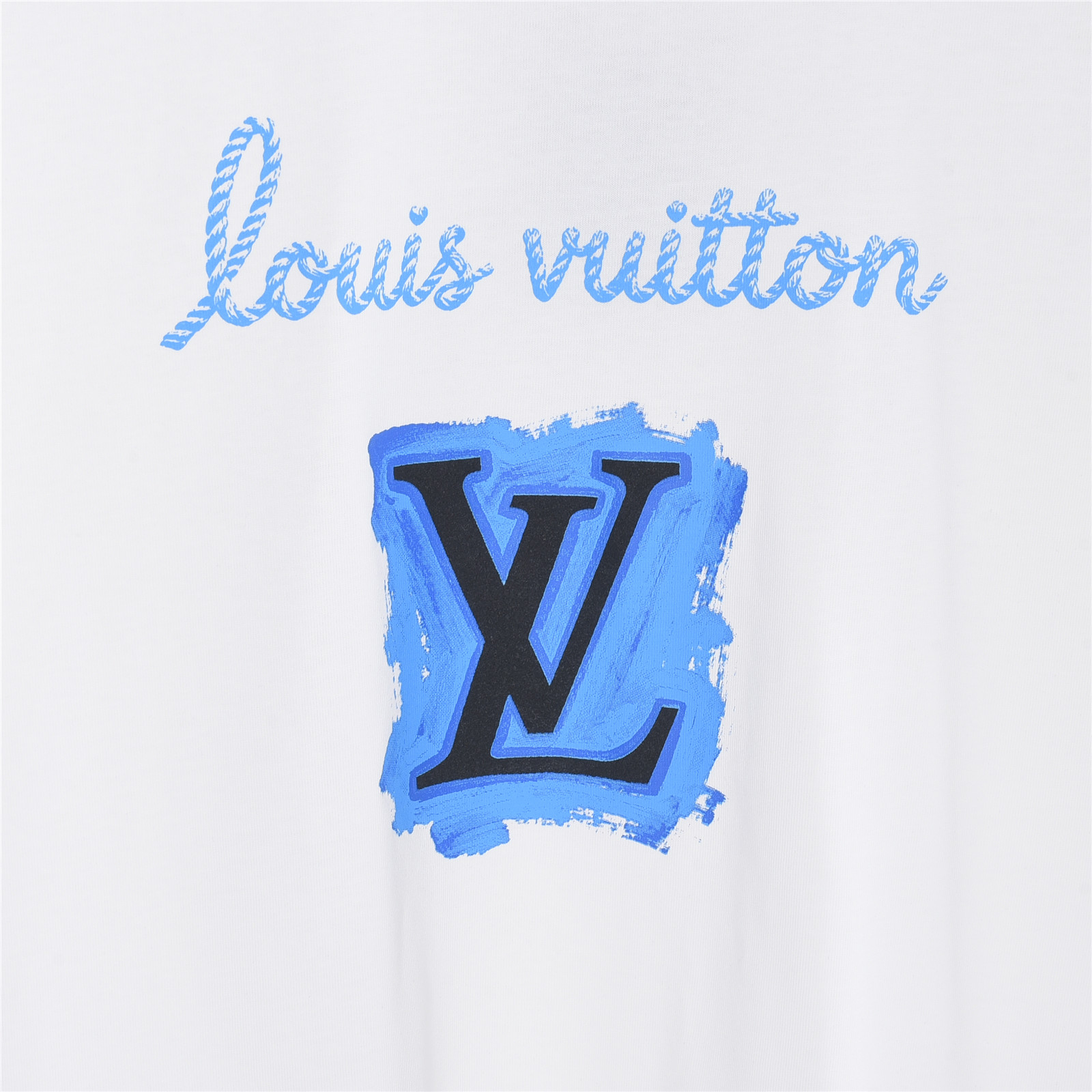 LouisVuitton/路易威登蓝调涂鸦LV印花短袖T恤 黑色 白色-Top High Quatity Cheap Sneakers Fashion Clothing Clothes Bags handbags Shoes of all Brand wholesale With The best Quality And Beautiful Price from China Factory Chinese suppliers wholesaler seller LouisVuitton/路易威登蓝调涂鸦LV印花短袖T恤 黑色 白色