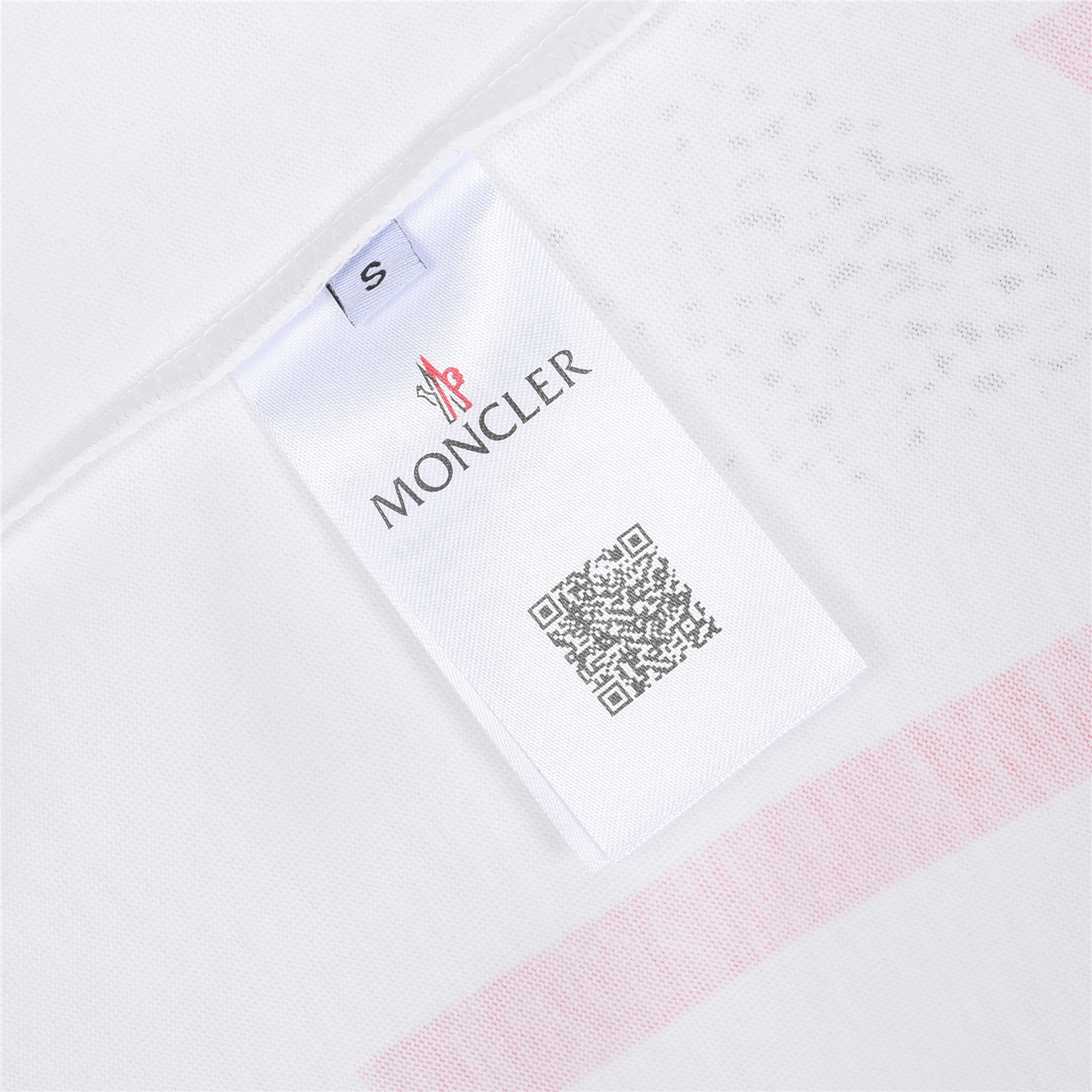 Moncle/蒙口蓝红撞色泼墨短袖T恤 黑色 白色-莆田鞋,莆田鞋货源,高仿鞋,高仿鞋货源,安福档口,莆田高仿鞋,莆田鞋批发,高仿鞋批发,莆田高仿运动鞋,高仿运动鞋,莆田运动鞋 Moncle/蒙口蓝红撞色泼墨短袖T恤 黑色 白色