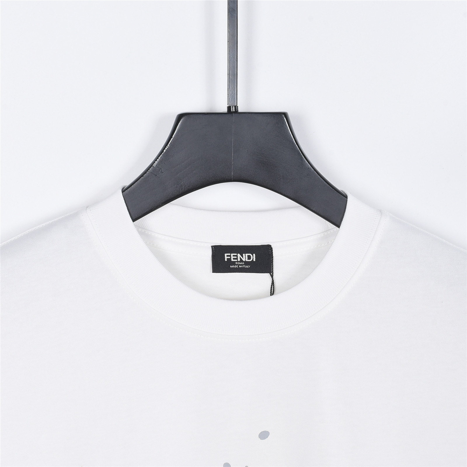 Fendi/芬迪泼墨小怪兽黑白双F标短袖T恤 黑色 白色-Top High Quatity Cheap Sneakers Fashion Clothing Clothes Bags handbags Shoes of all Brand wholesale With The best Quality And Beautiful Price from China Factory Chinese suppliers wholesaler seller Fendi/芬迪泼墨小怪兽黑白双F标短袖T恤 黑色 白色