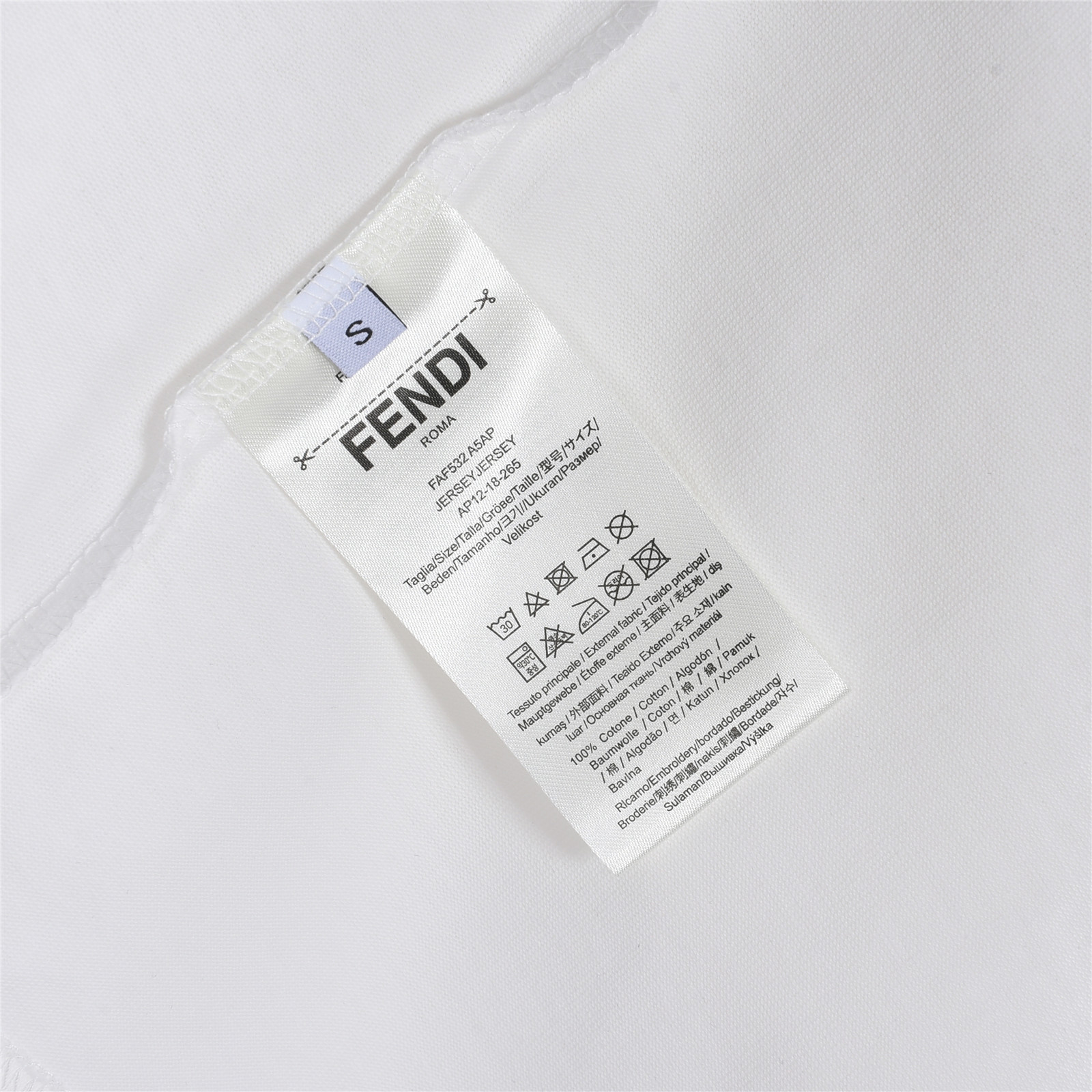 Fendi/芬迪泼墨小怪兽黑白双F标短袖T恤 黑色 白色-Top High Quatity Cheap Sneakers Fashion Clothing Clothes Bags handbags Shoes of all Brand wholesale With The best Quality And Beautiful Price from China Factory Chinese suppliers wholesaler seller Fendi/芬迪泼墨小怪兽黑白双F标短袖T恤 黑色 白色