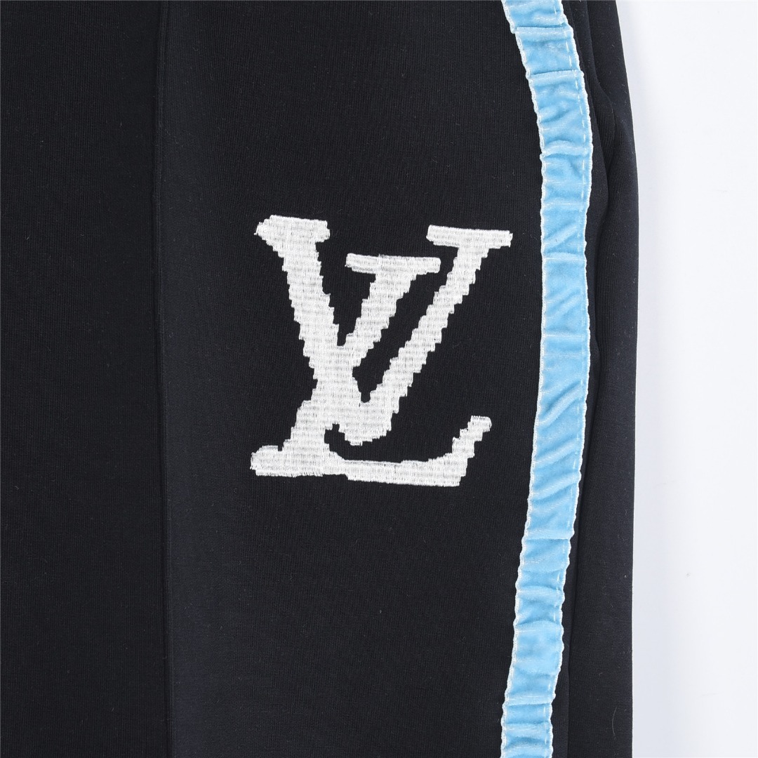 LOUISVUITTON/路易威登侧边蓝色织带LV刺绣字母短裤-Top High Quatity Cheap Sneakers Fashion Clothing Clothes Bags handbags Shoes of all Brand wholesale With The best Quality And Beautiful Price from China Factory Chinese suppliers wholesaler seller LOUISVUITTON/路易威登侧边蓝色织带LV刺绣字母短裤