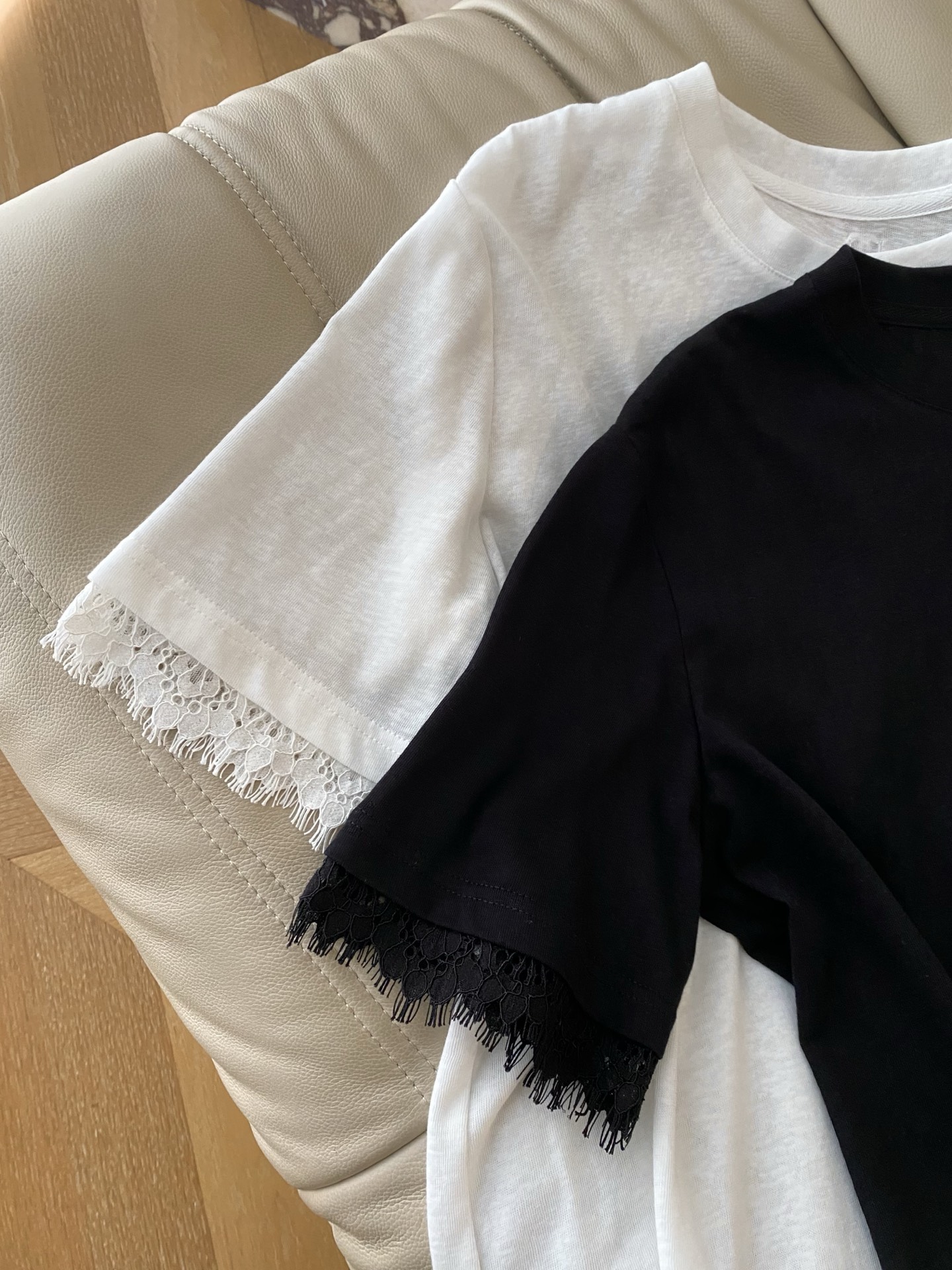 Lace Trim Short Sleeve T-Shirt Loose Fit Casual Tee - Spring & Summer 4 i1743414855044 4236 0 2