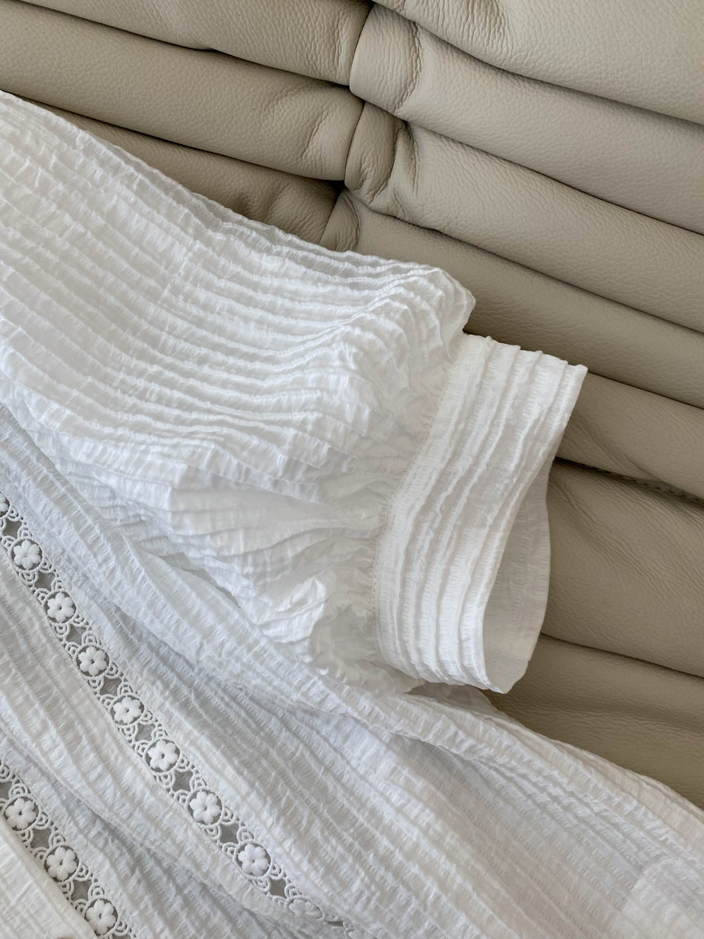 Elegant White Puff Sleeve Blouse with Delicate Lace Trim - Summer Essential 5 i1743924939802 1692 0 3
