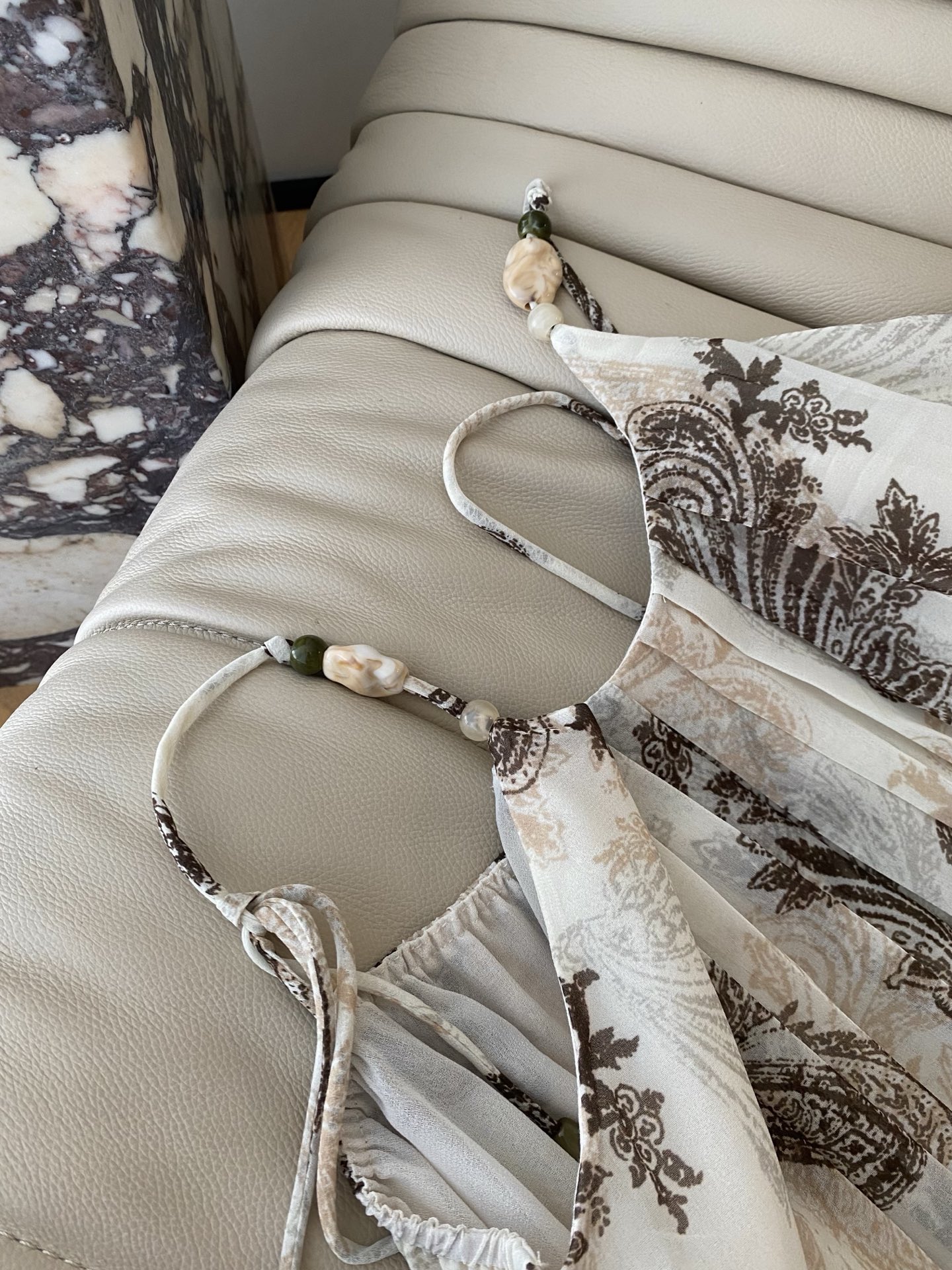 Elegant Cashew Flower Print Maxi Dress with Delicate Beaded Straps 4 i1746524591374 2540 0 2