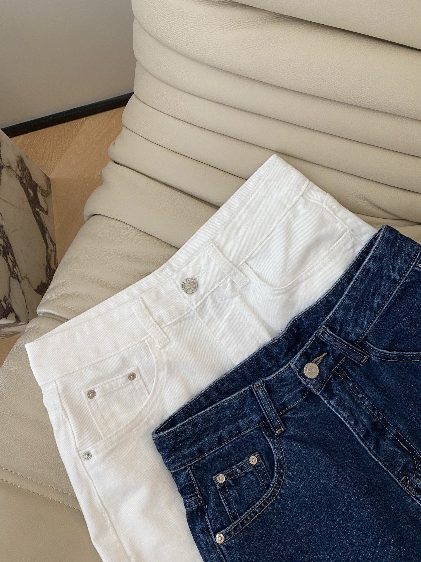 High Waist Denim Bermuda Shorts - Street Style, Comfortable Fit, 2 Colors 3 i1747817601983 4899 0 1