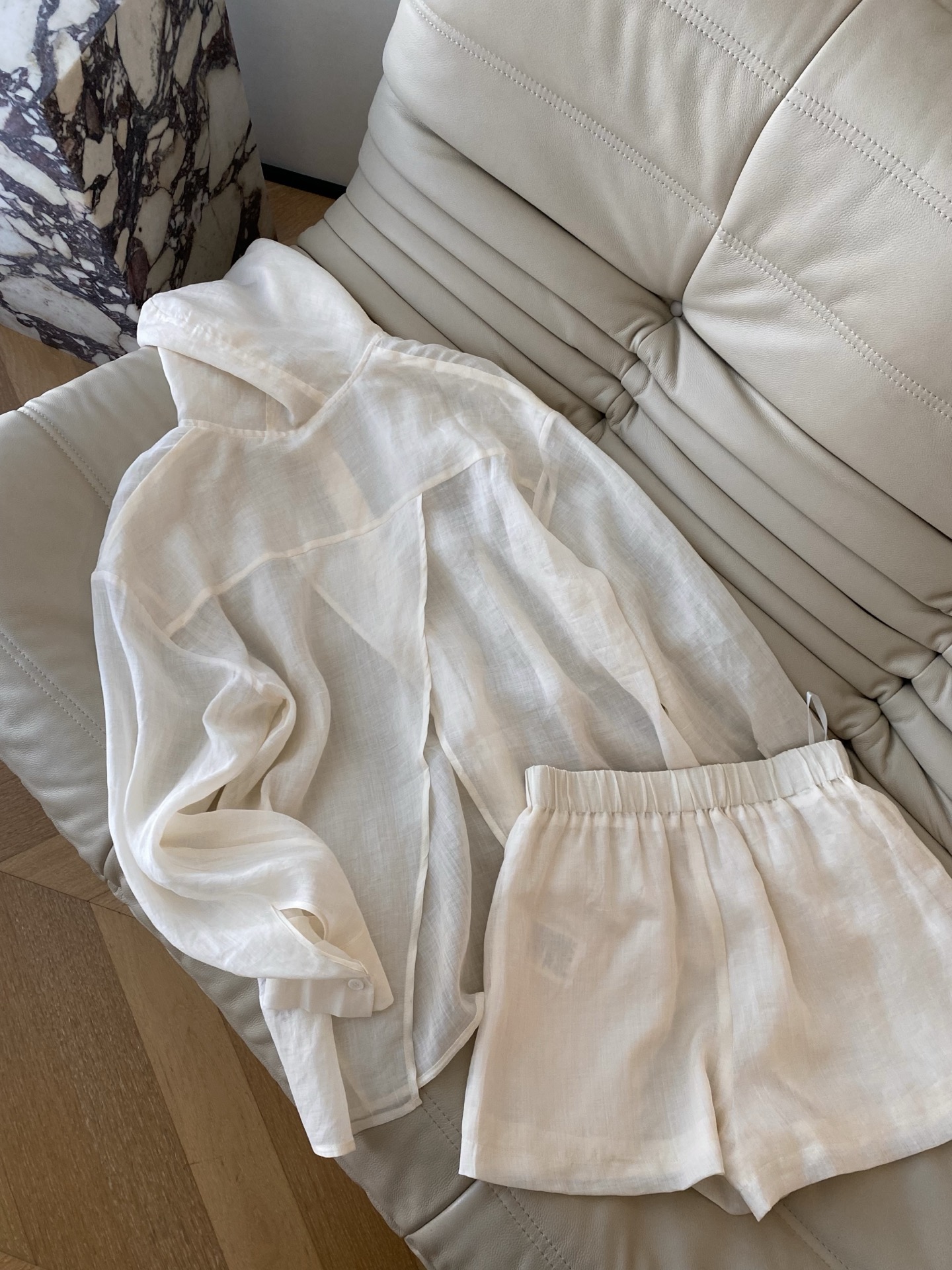 Linen Hoodie Shorts Set - Casual & Stylish Two-Piece Outfit 10 i1747818057302 4388 0 8