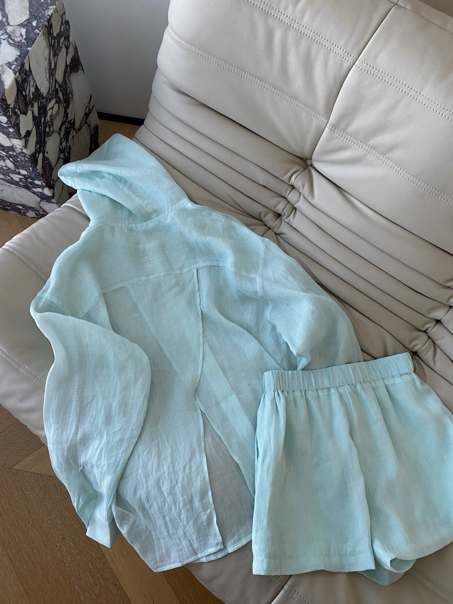Linen Hoodie Shorts Set - Casual & Stylish Two-Piece Outfit 9 i1747818059059 8817 0 7