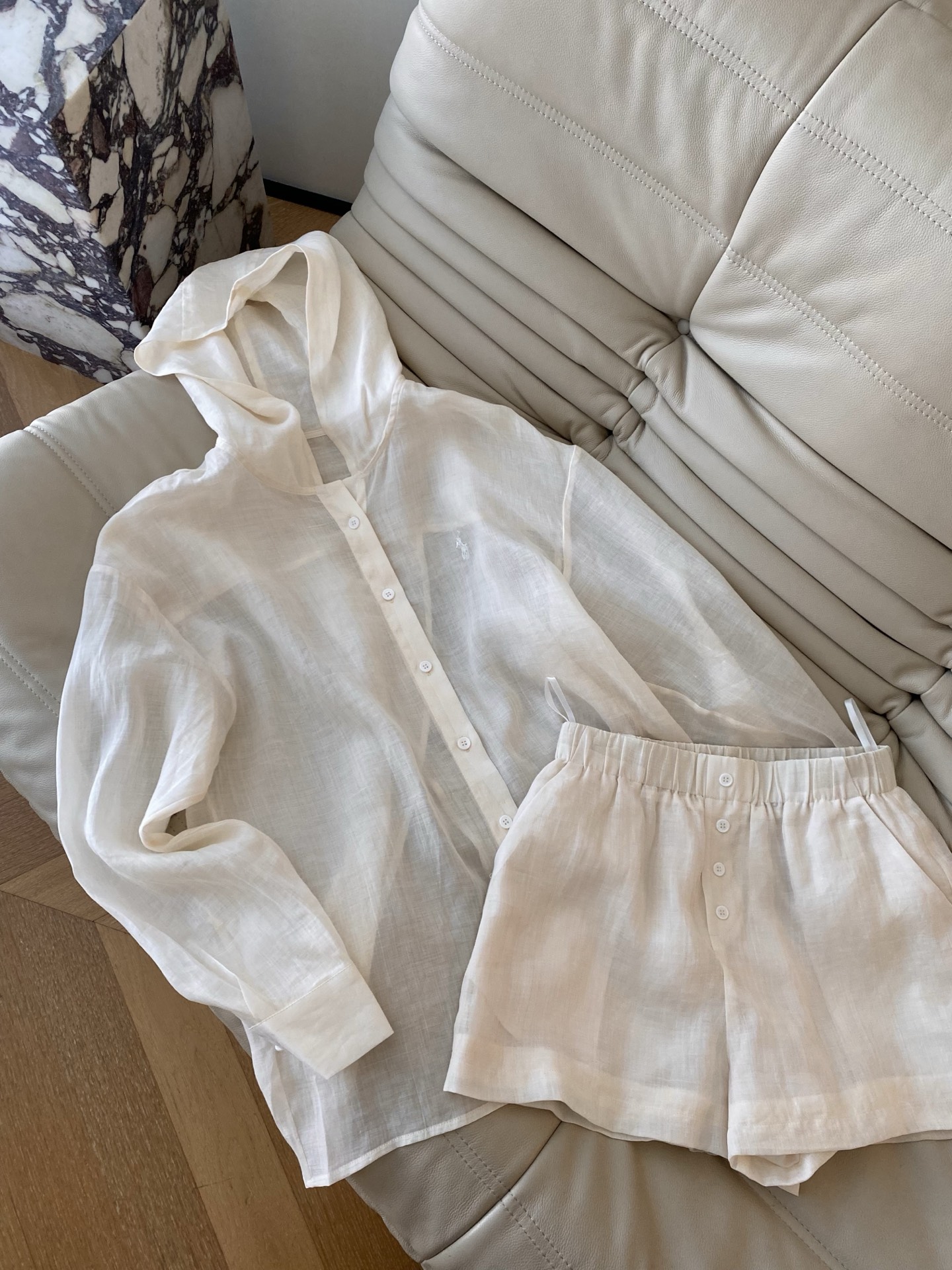 Linen Hoodie Shorts Set - Casual & Stylish Two-Piece Outfit 4 i1747818059066 1848 0 2