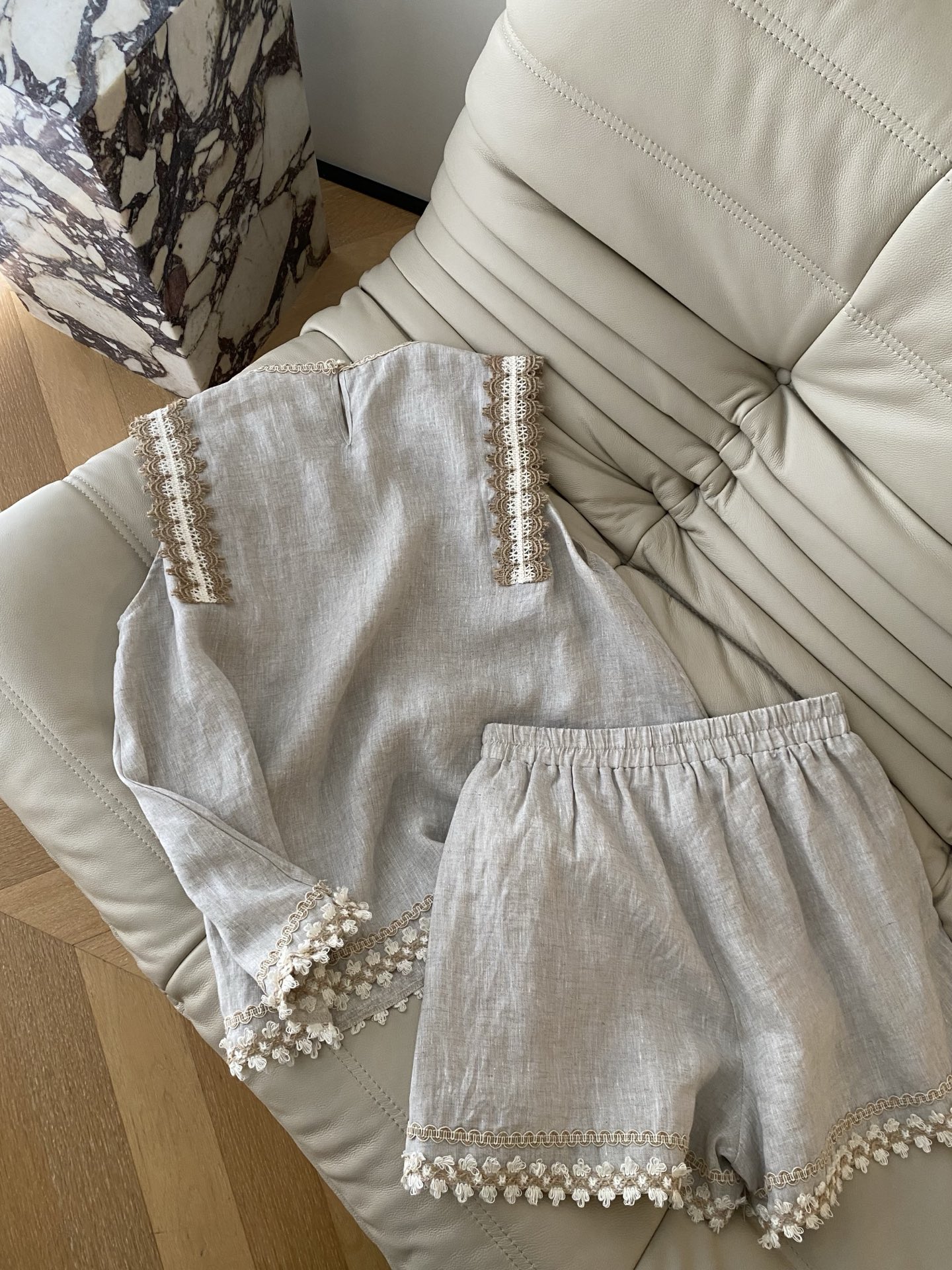 Linen Crochet Vest and Shorts Set - Lightweight & Breathable Summer Outfit 9 i1747903708178 5425 0 7