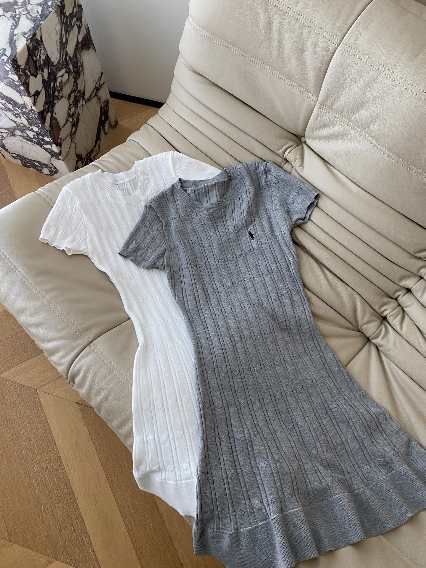 Elegant Knitted Polo Dress with Flared Hem - Comfortable & Versatile Spring Style 2 i1747904887931 182 0 7