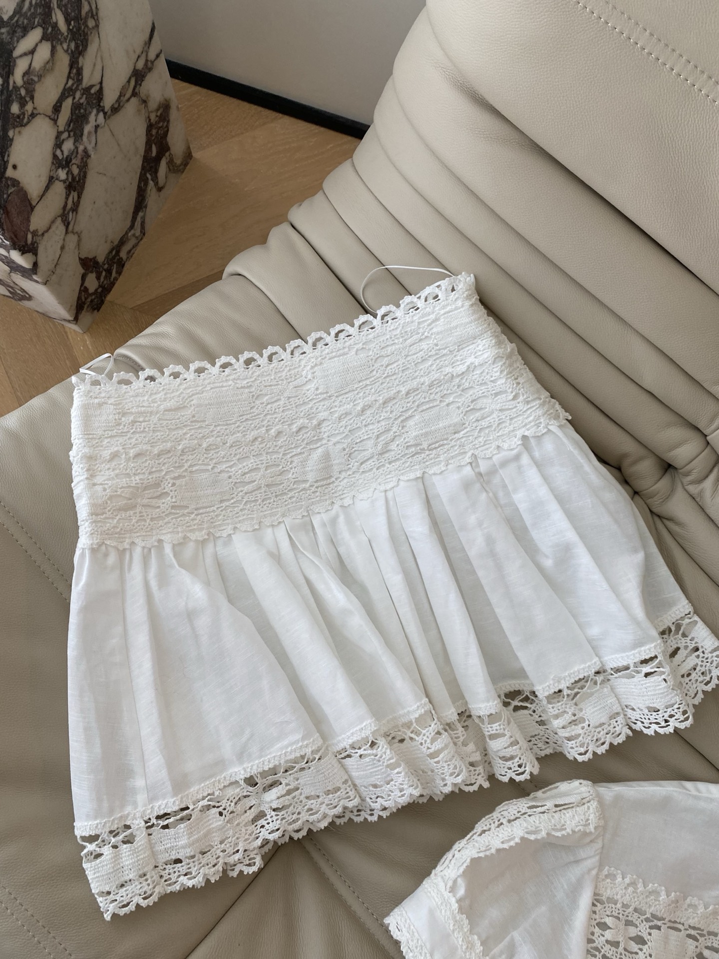 Elegant White Floral Lace Short Sleeve Set - Perfect for Spring/Summer 7 i1748424085413 3898 0 5