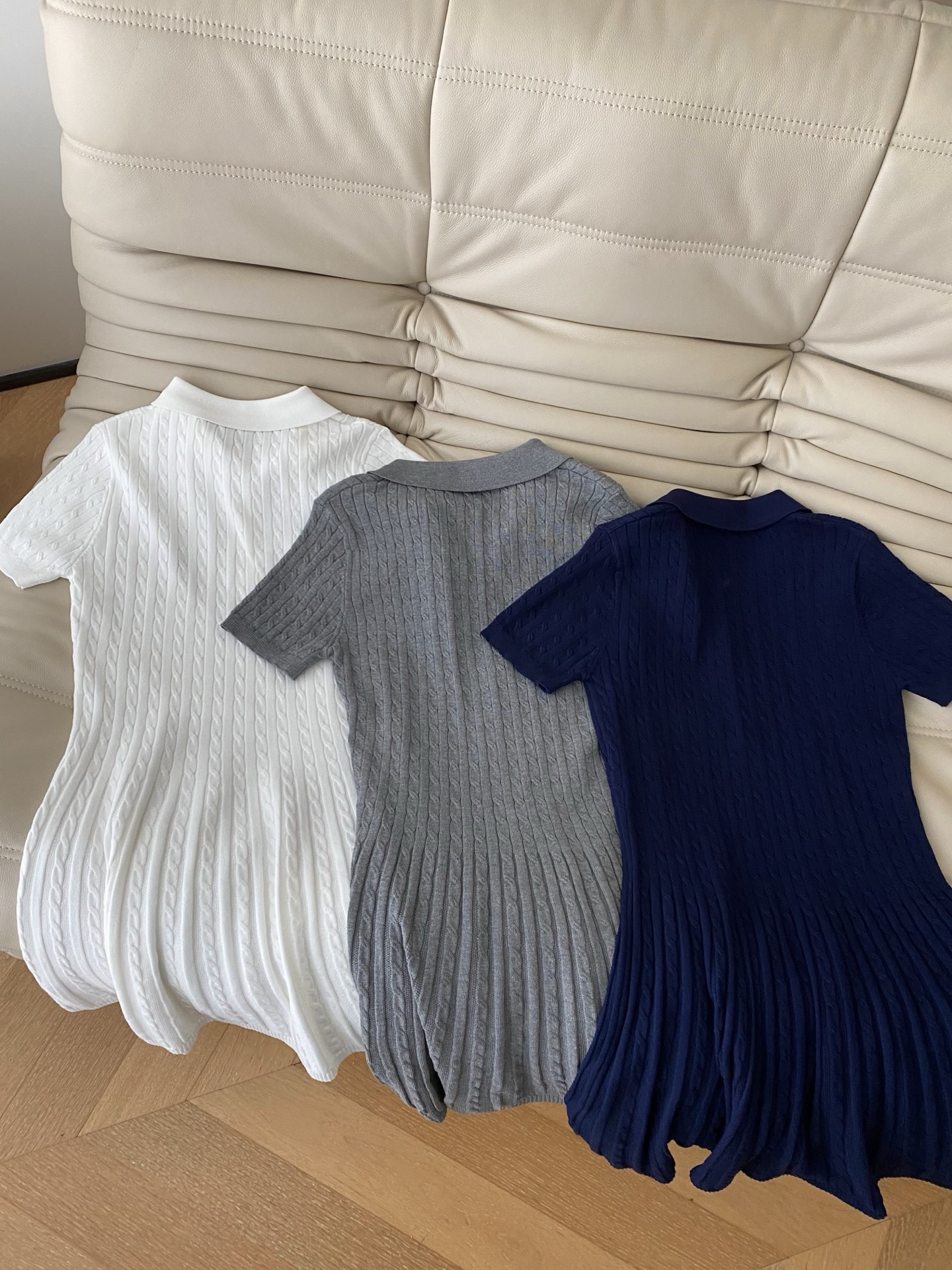 Elegant Knitted Polo Dress with A-Line Silhouette - Spring/Summer Collection 10 i1750584086215 2073 0 8