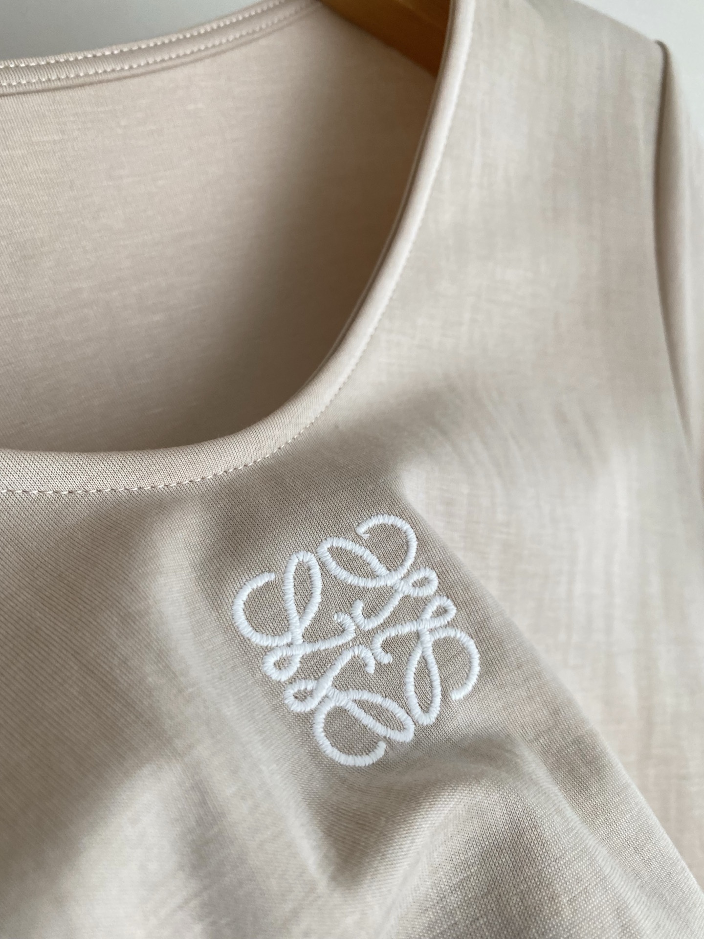 Loewe Embroidered Cotton Midi Dress - Elegant A-Line Design, Round Neck 7 i1752919489651 2198 0 5