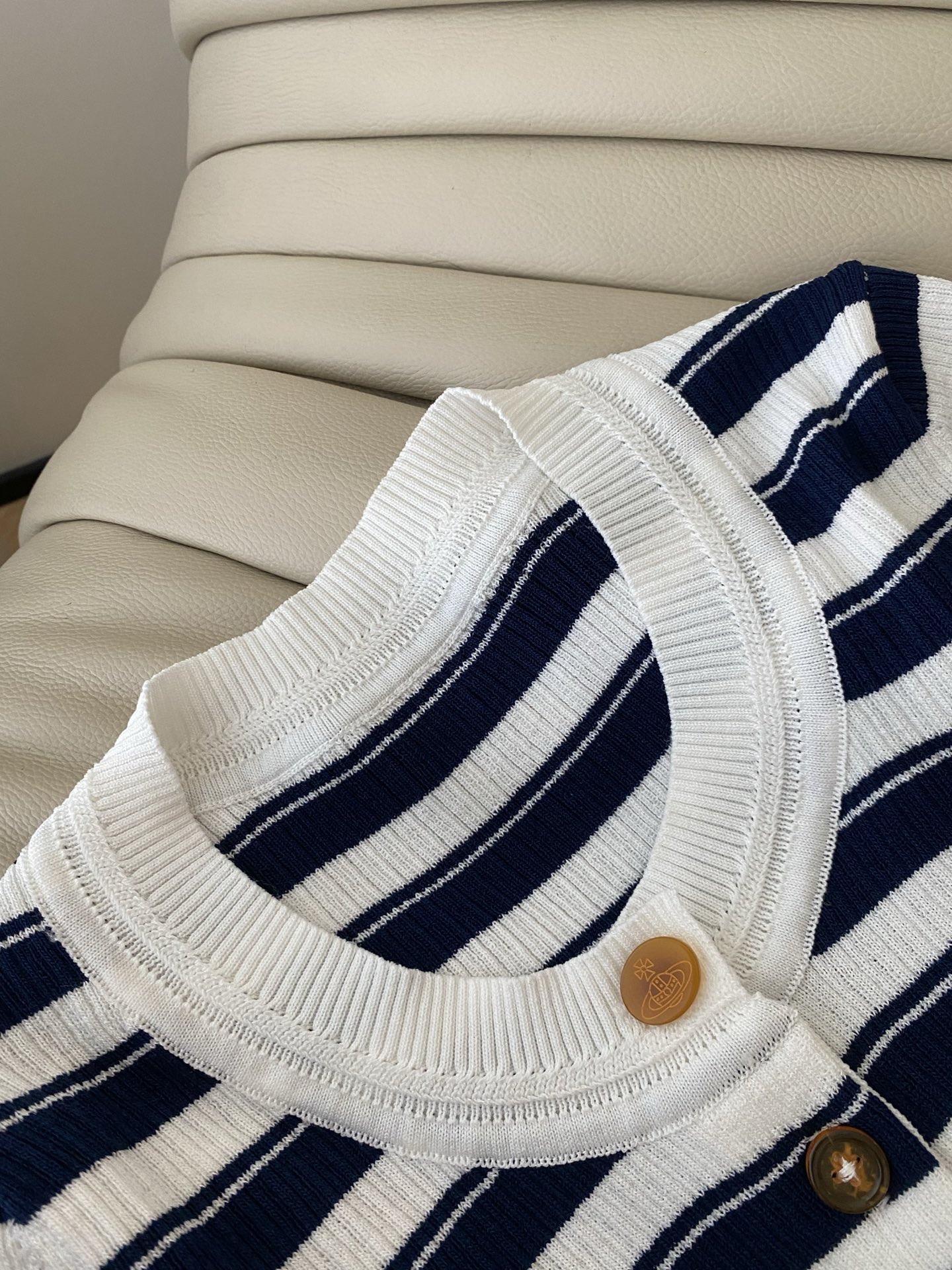Vivienne Westwood Blue and White Striped Knit Top - Nautical Style 4 i1753000800548 4937 0 2