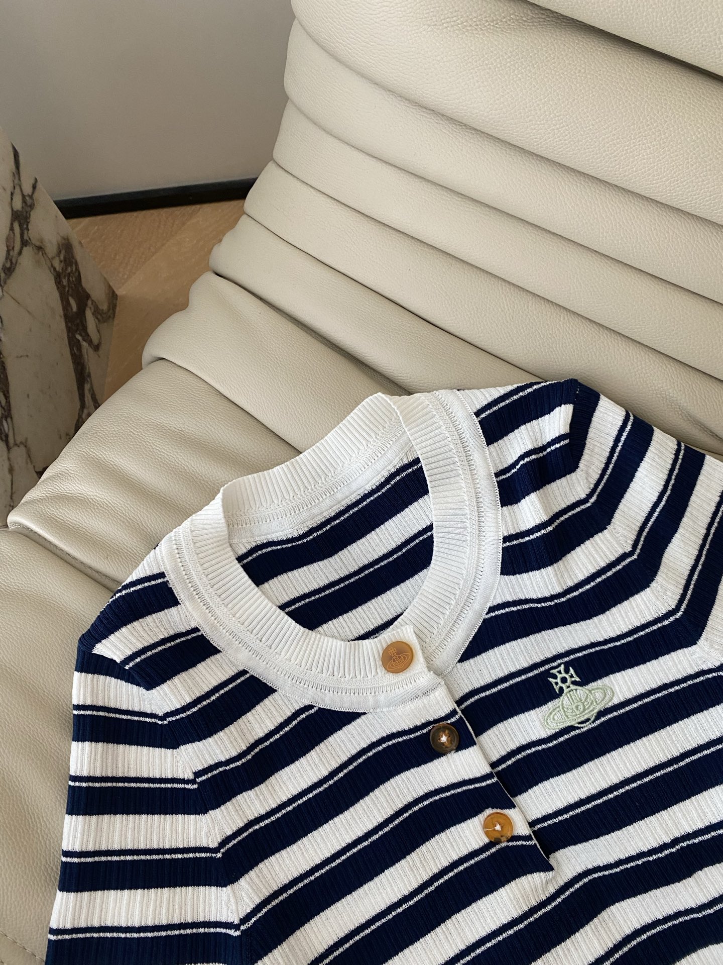 Vivienne Westwood Blue and White Striped Knit Top - Nautical Style 3 i1753000800548 6091 0 1