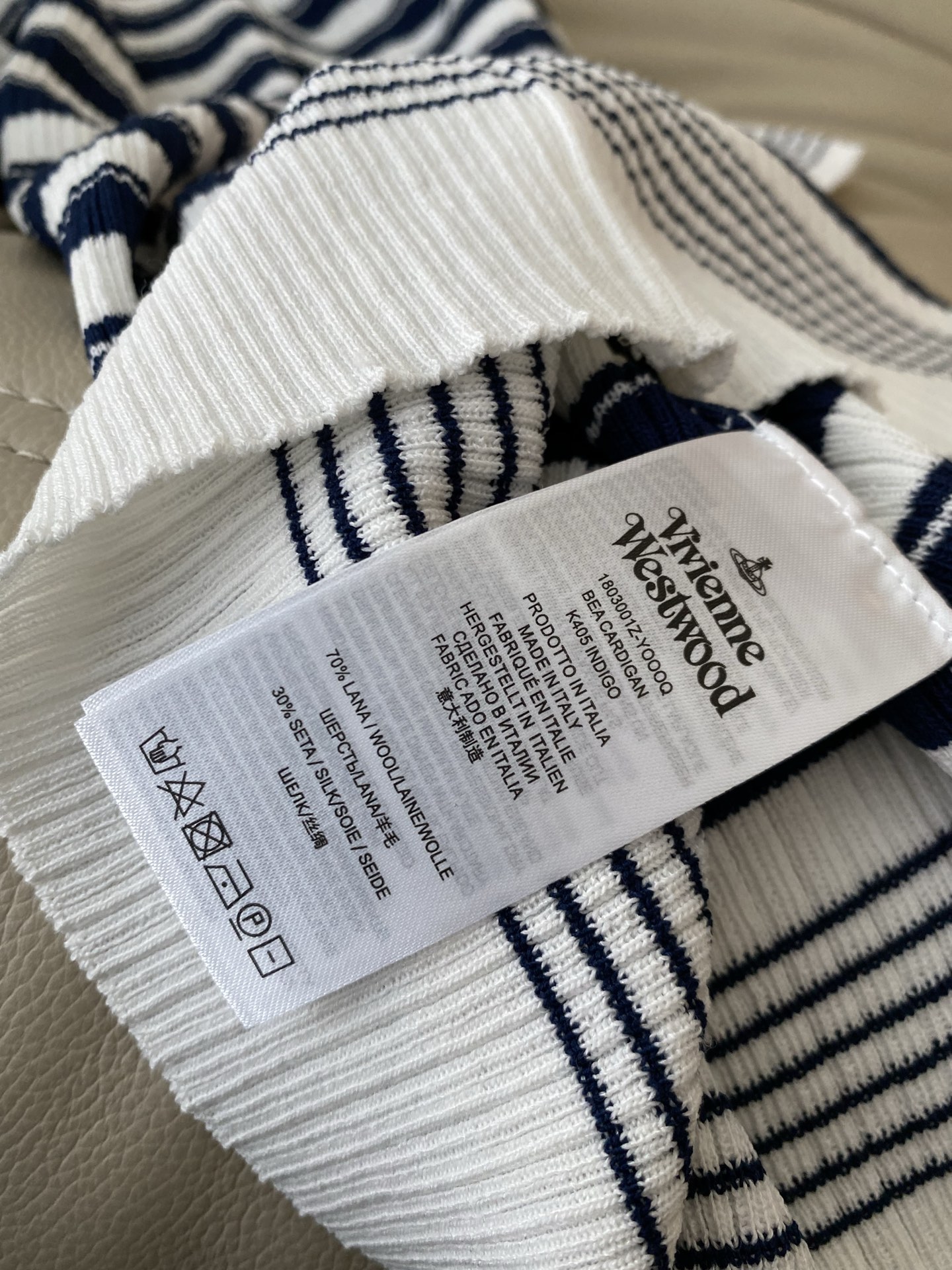 Vivienne Westwood Blue and White Striped Knit Top - Nautical Style 10 i1753000802360 1070 0 8
