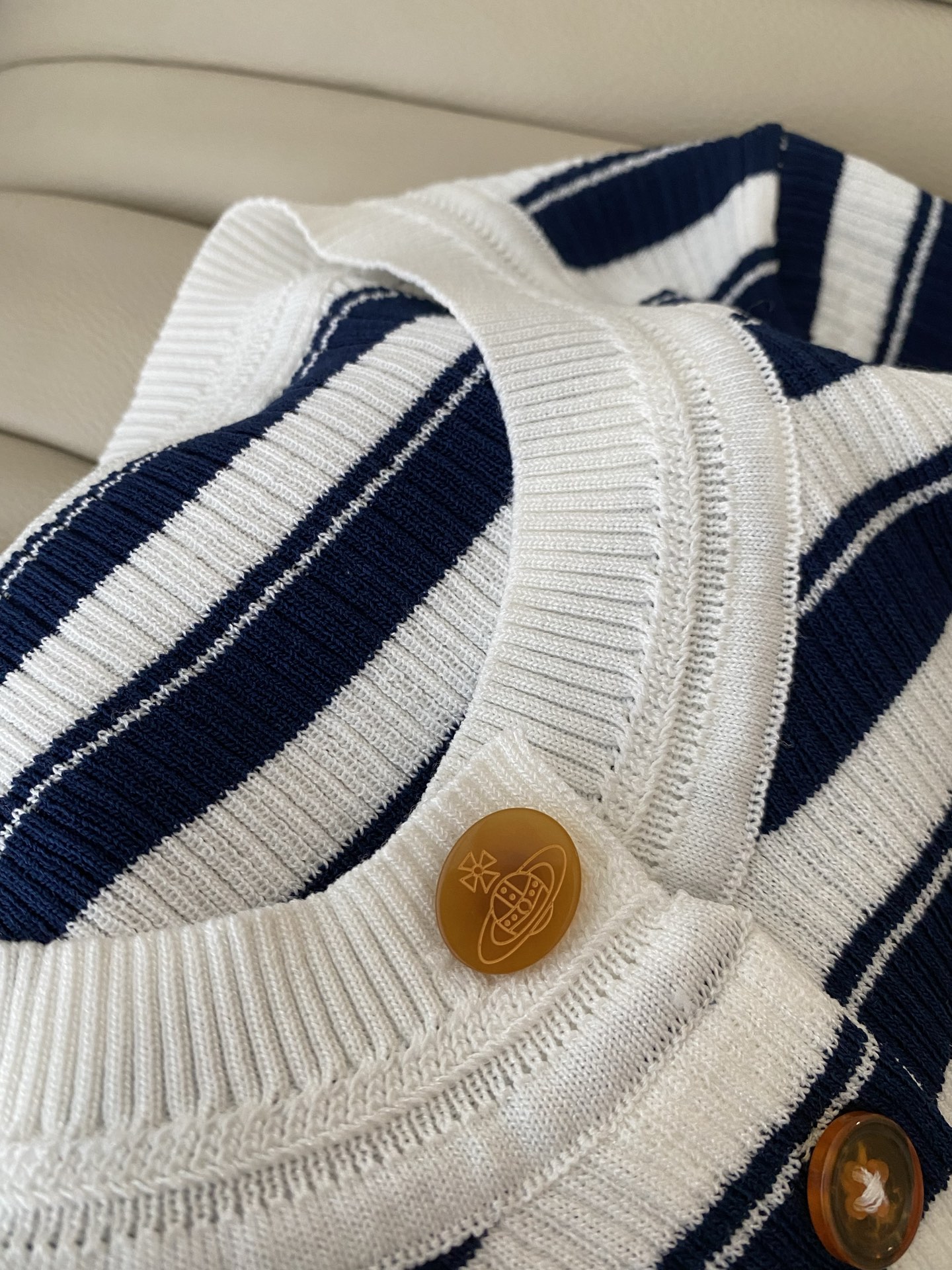 Vivienne Westwood Blue and White Striped Knit Top - Nautical Style 6 i1753000802360 5133 0 4