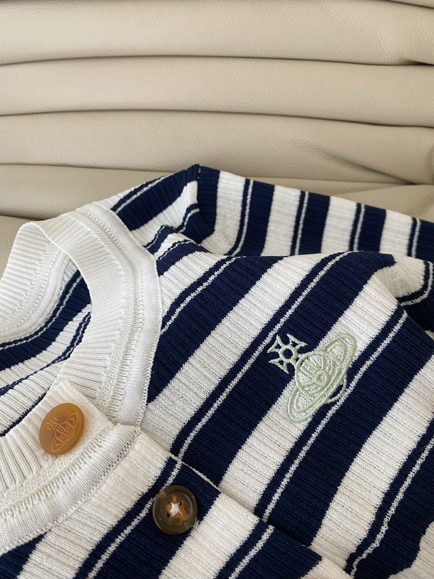 Vivienne Westwood Blue and White Striped Knit Top - Nautical Style 5 i1753000802473 2645 0 3