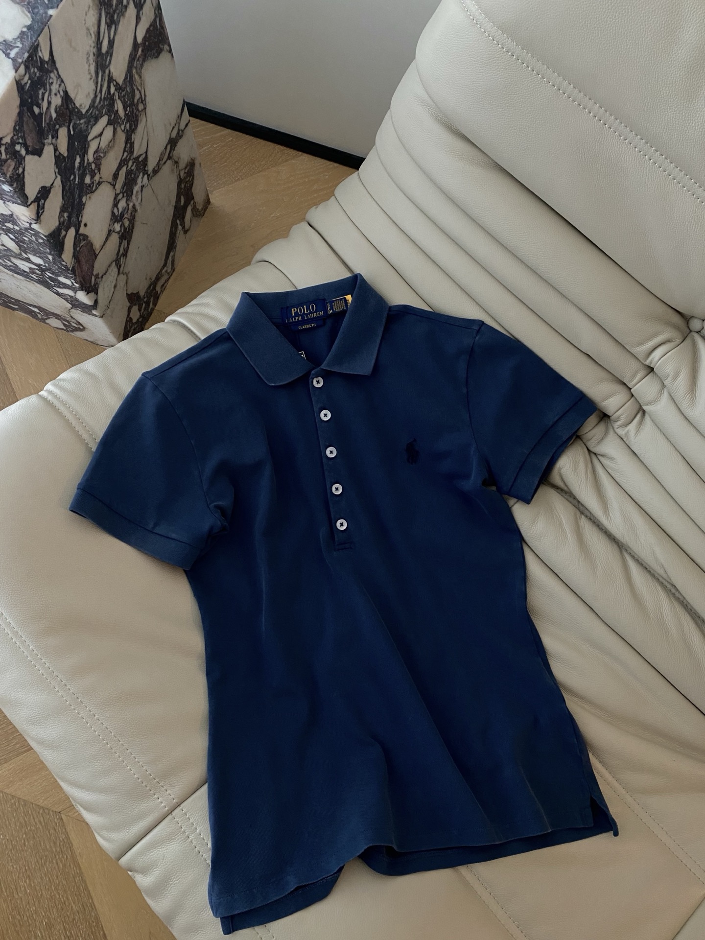 Navy Blue Polo Pullover: Classic Cotton Knit Sweater, Soft & Comfortable 3 i1753783911677 5788 0 1