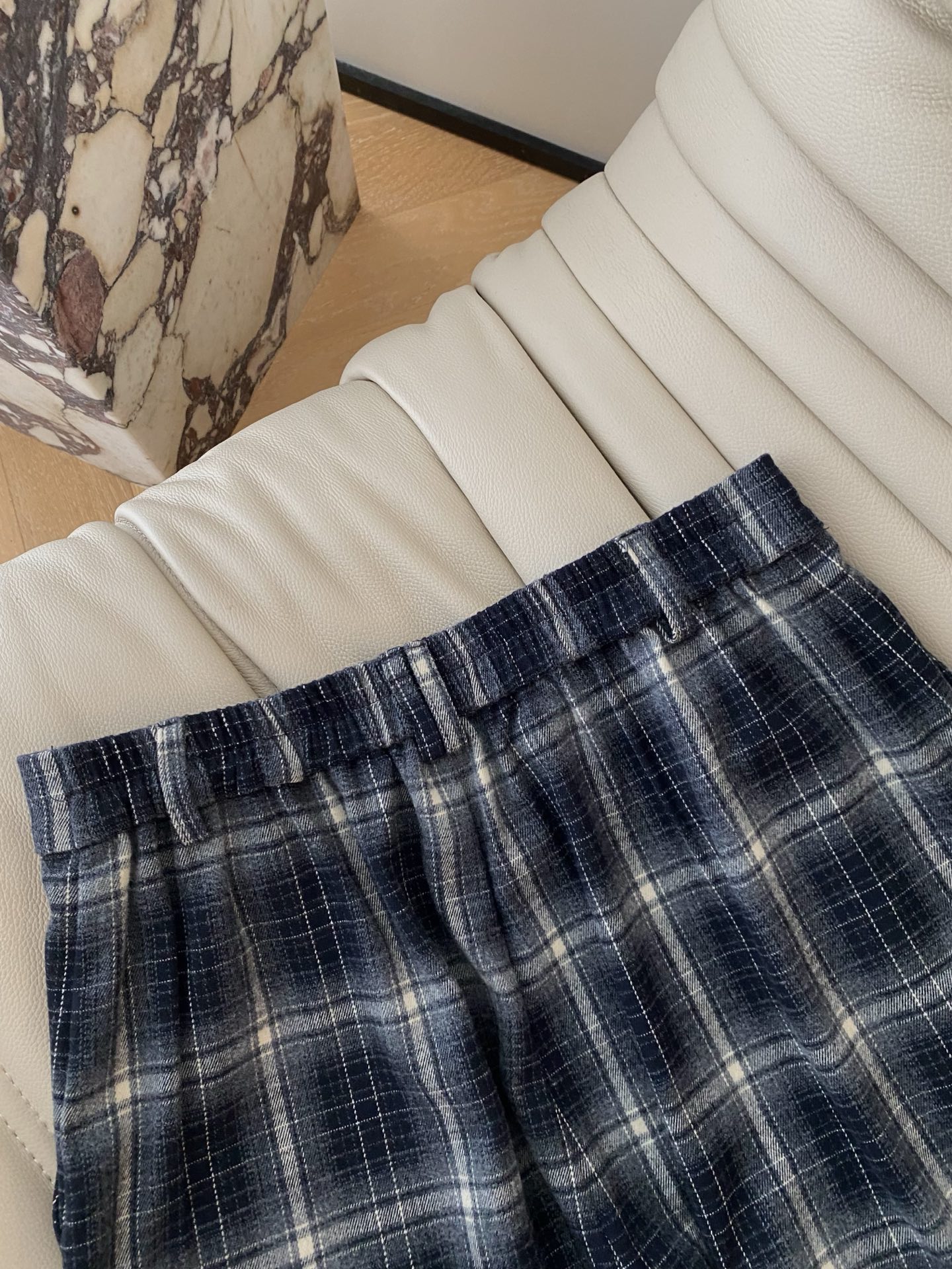 Plaid High Waist Straight Leg Pants with Elastic Waistband 10 i1758361261545 2045 0 8