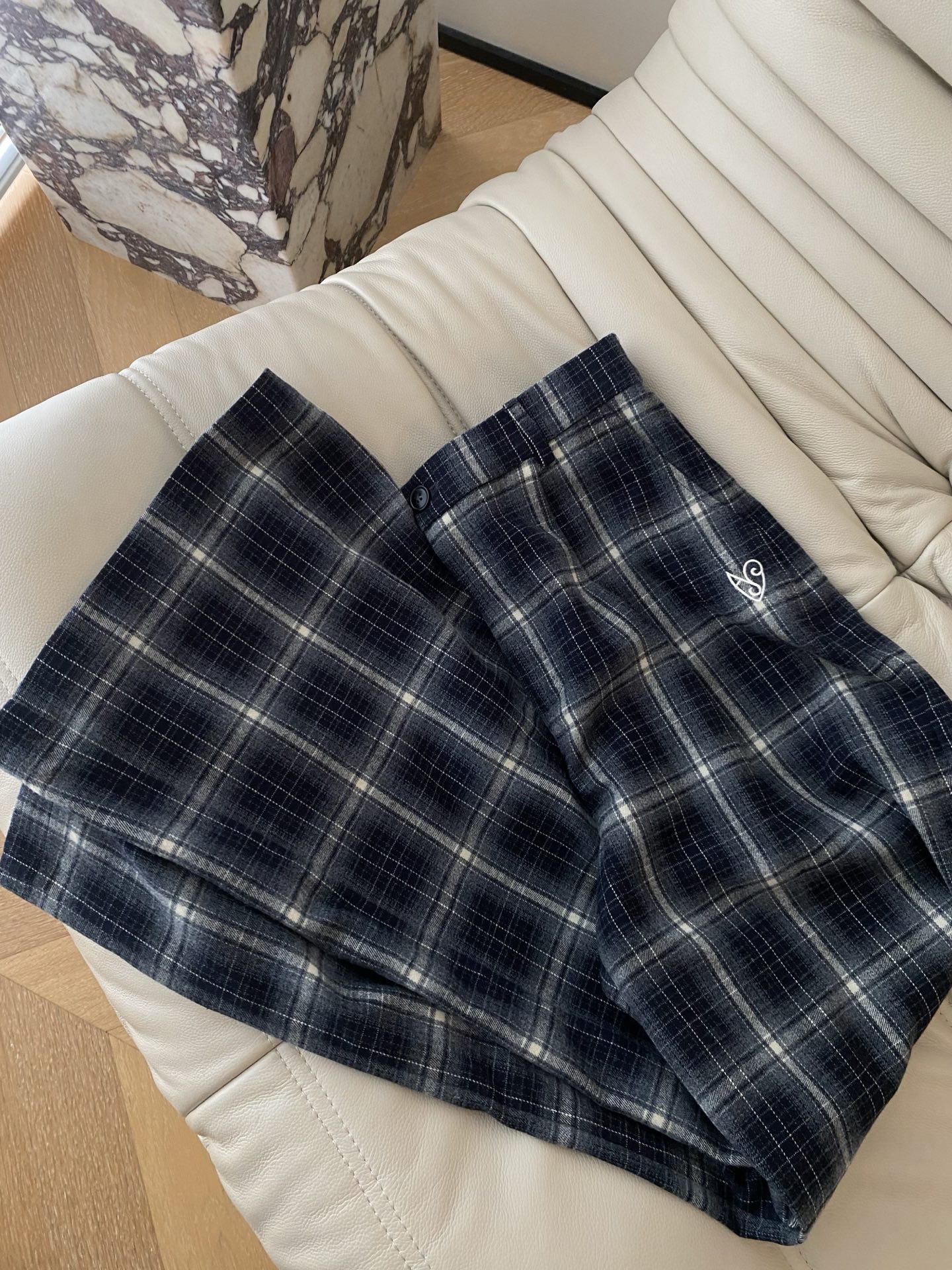 Plaid High Waist Straight Leg Pants with Elastic Waistband 6 i1758361263341 8542 0 4