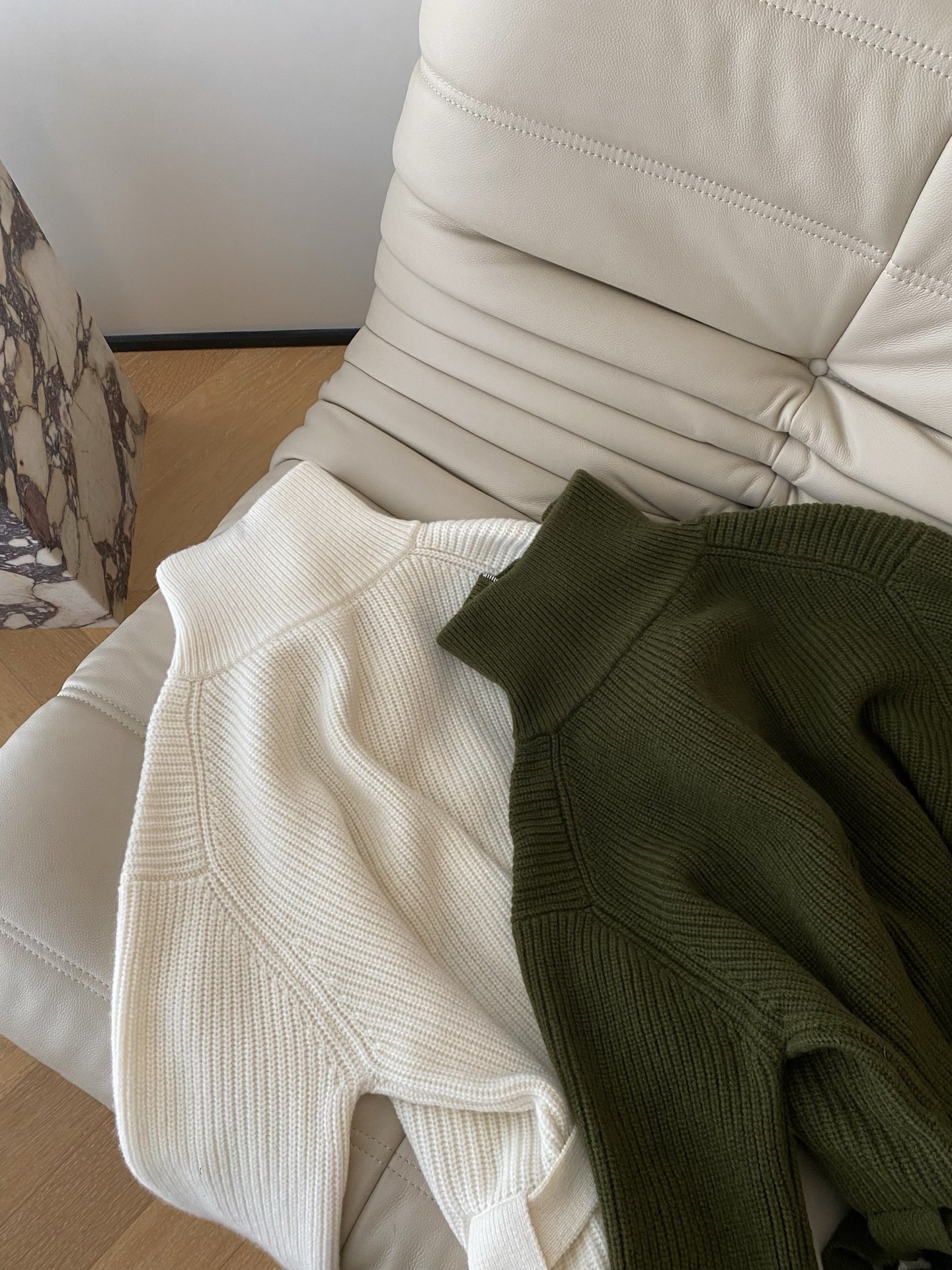 Wool High Collar Zipper Cardigan Sweater with Belted Waist - Chic & Cozy 9 i1760001900705 7929 0 7