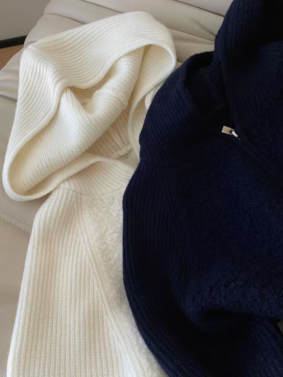 Wool Knit Zip-Up Hoodie Cardigan - Cozy & Stylish Fall/Winter Outerwear 5 i1760433560252 8812 0 3