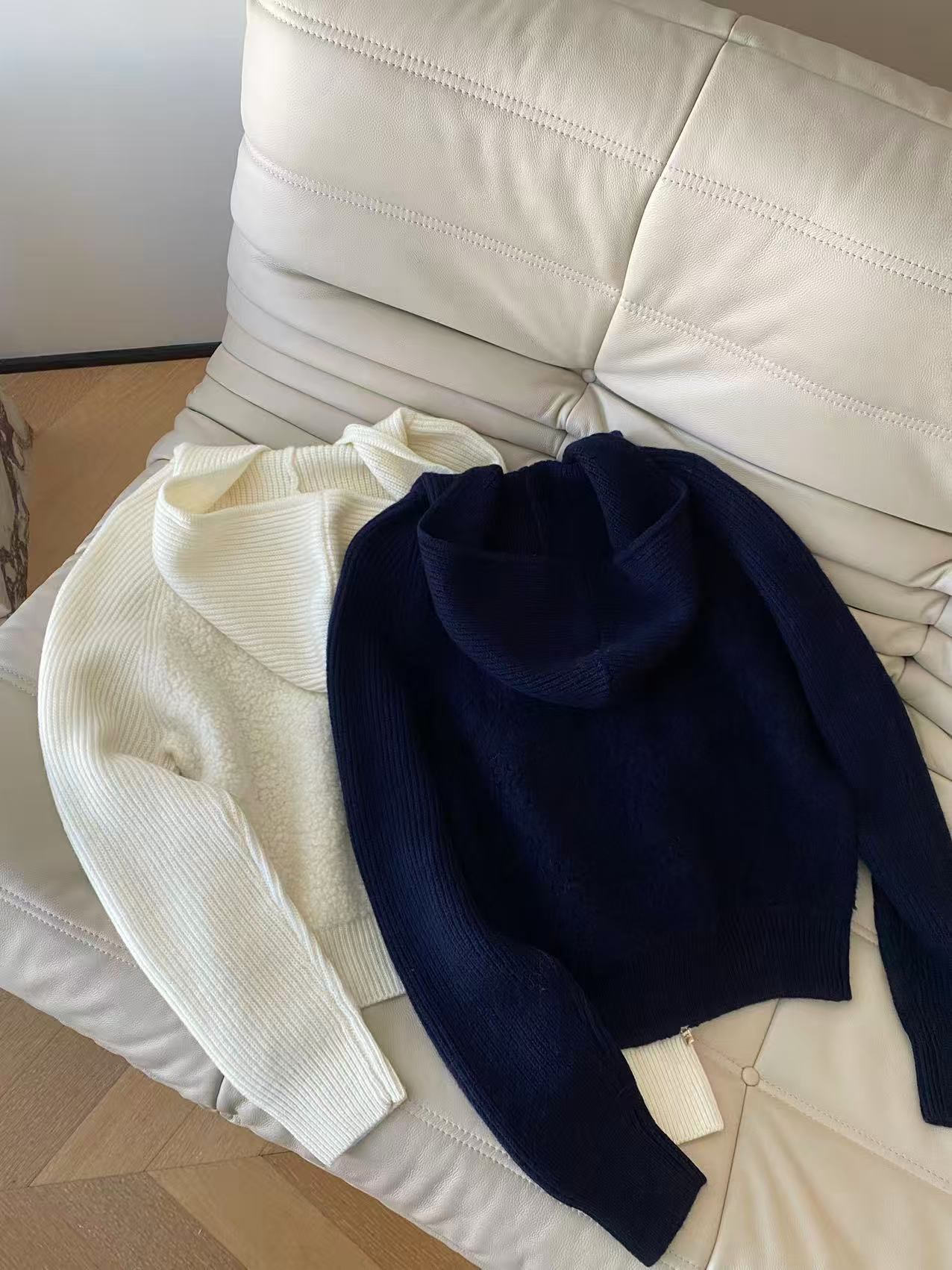 Wool Knit Zip-Up Hoodie Cardigan - Cozy & Stylish Fall/Winter Outerwear 6 i1760433560253 7038 0 4
