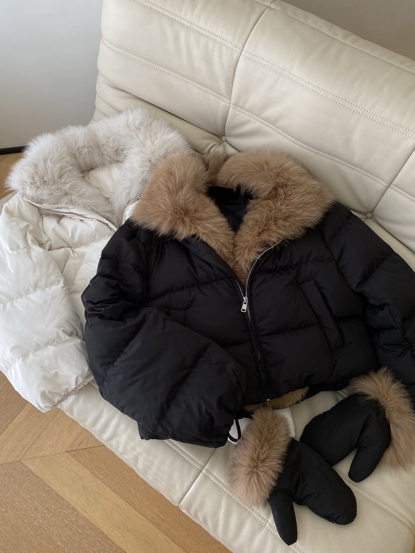 Women’s Padded Puffer Jacket with Fur Collar – Warm, Stylish, and Windproof