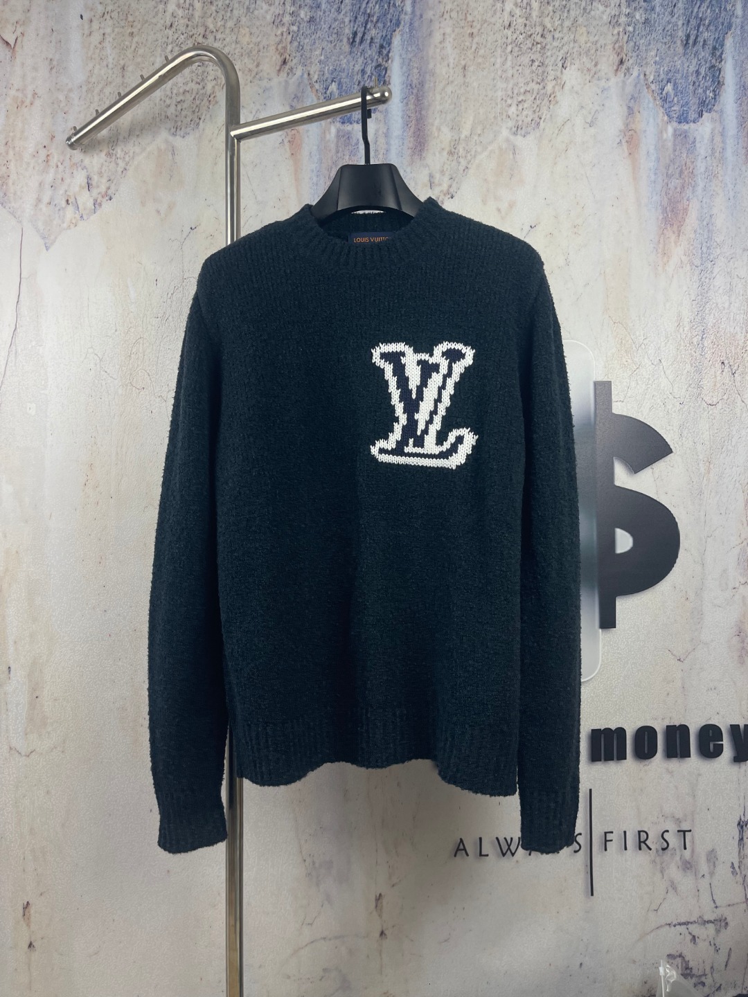 P135 Número de estilo-LV751 🔘Louis Vuitton𝐋𝐨𝐮𝐢𝐬 𝐕𝐮𝐢𝐭𝐭𝐨𝐧 suéter con cuello redondo y mezcla de oveja con lo…