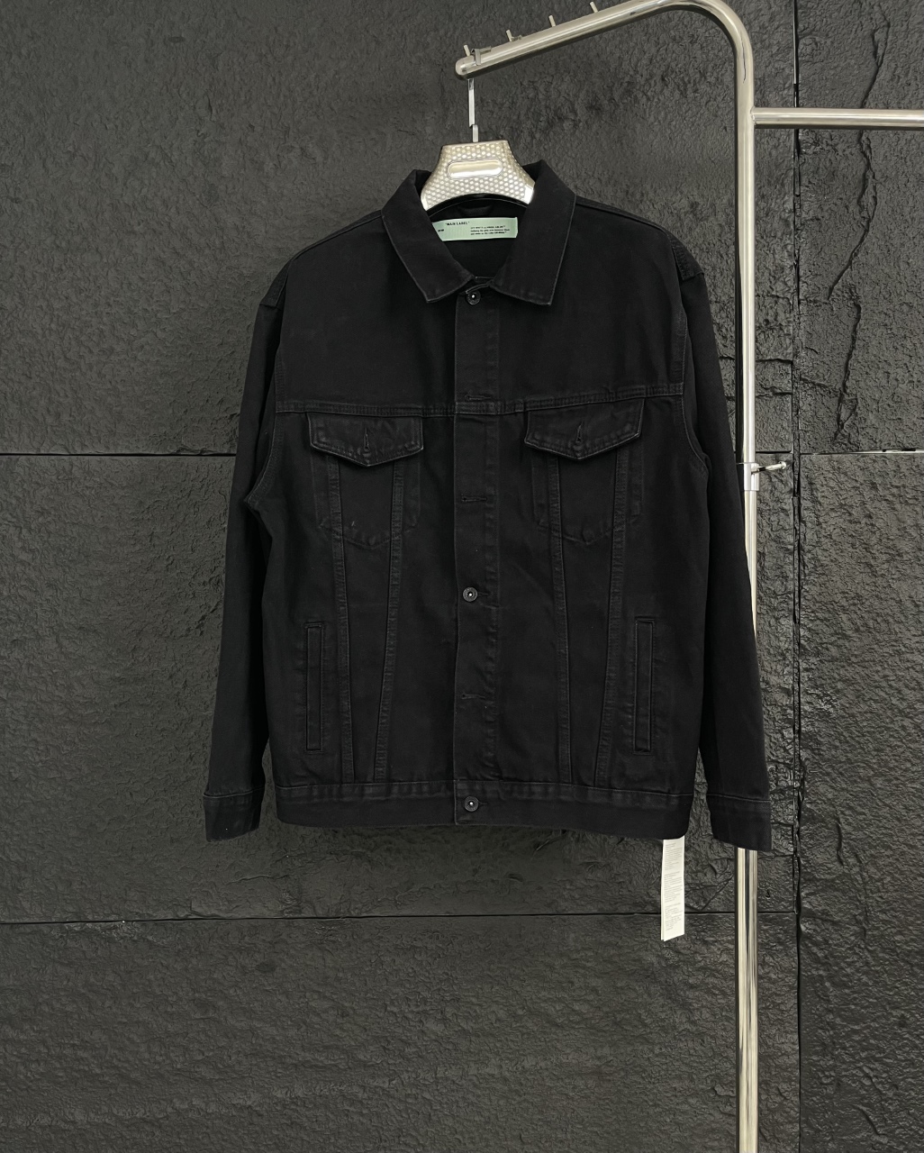 ¡Versión alta! Modelo W021 Off-white edición limitada de primavera/verano, ¡la clásica chaqueta vaquera amari…