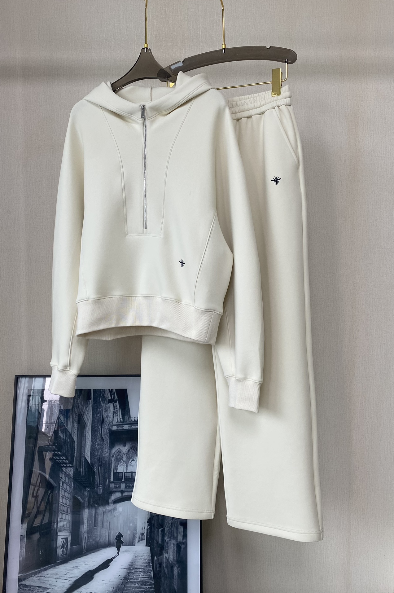 Einfacher lässiger Sweatshirt -Anzug