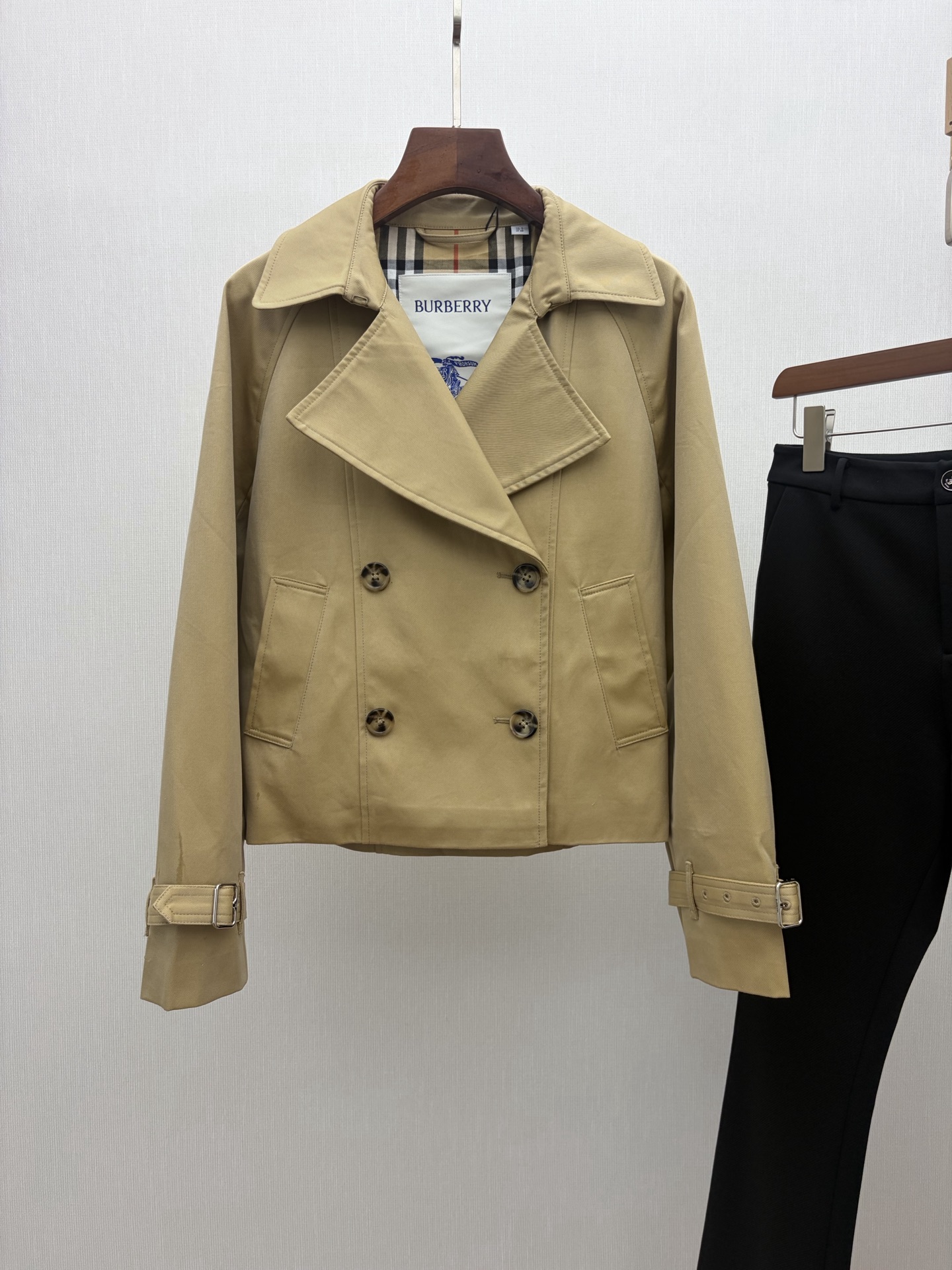 Burberry Cropped Double Breasted Jacket