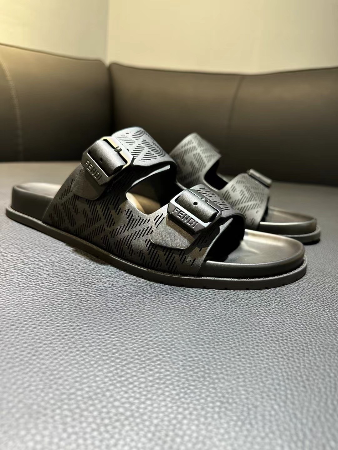 Fendi Style Brown Leather Men's Shoes Lookbook Reference image 2